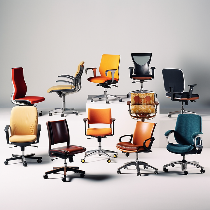 ofice chairs of all shapes and sizes