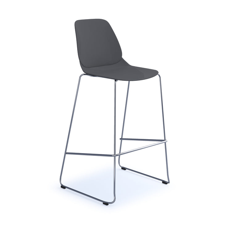Strut Tall Multi-Purpose Chair with Chrome Sled Frame DM
