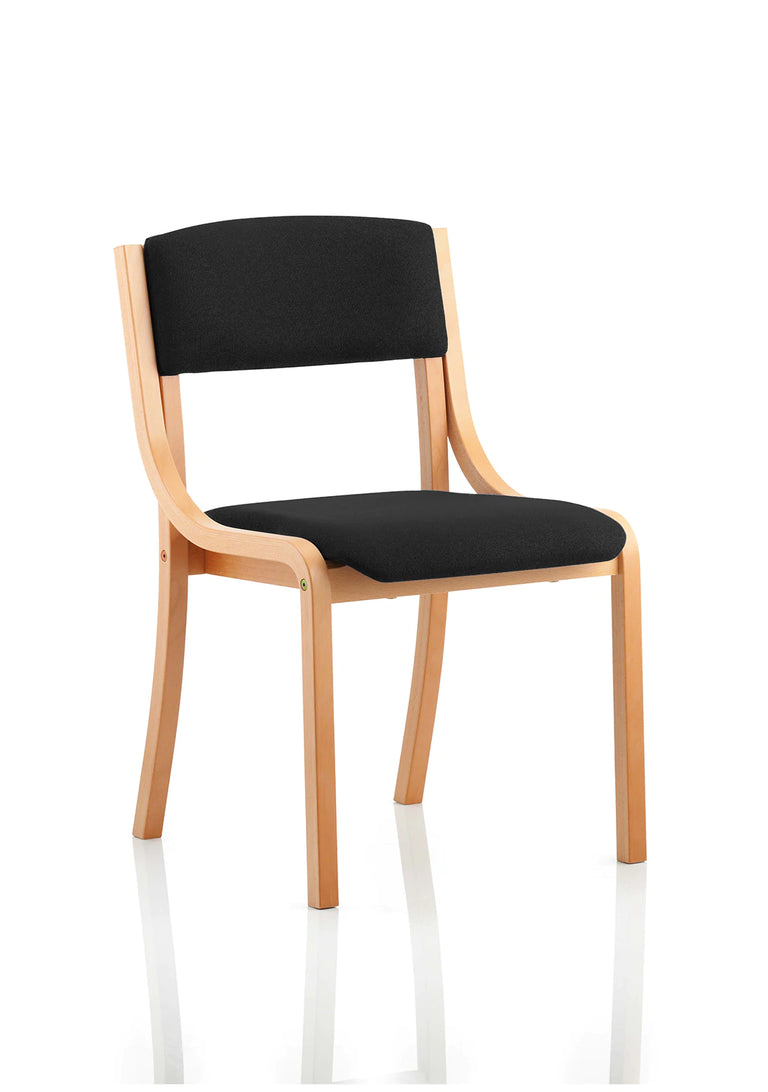 Wooden fabric vistor chair london