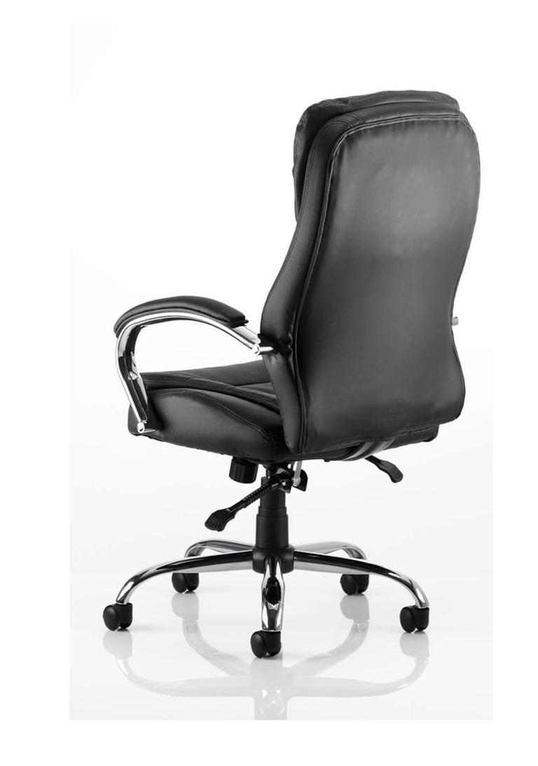 back view of leather executive office chair