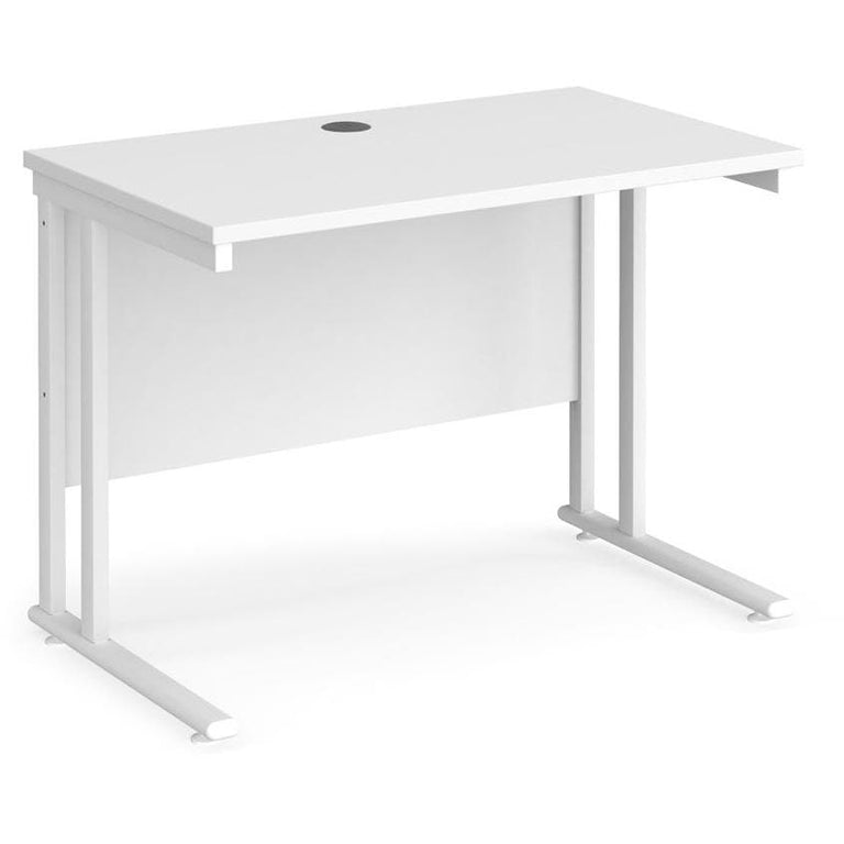 600mm deep straight desk