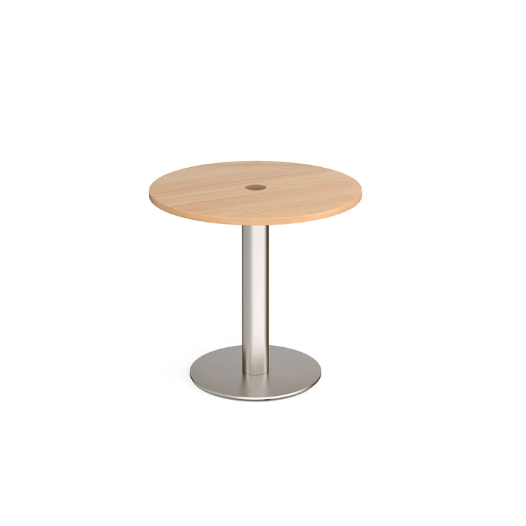 Monza Circular Dining Table 800mm With Central Circular Cutout 80mm DM