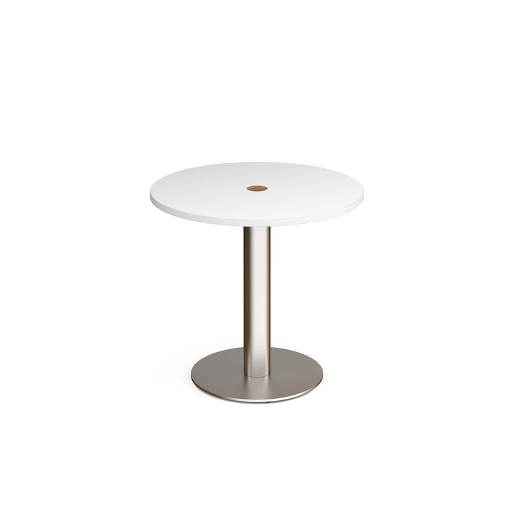 Monza Circular Dining Table 800mm With Central Circular Cutout 80mm DM