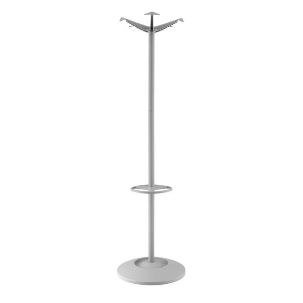 Coat Umbrella Stand 10 Coat Hooks and 8 Umbrellas 1720mm High Grey A1 Office Furniture