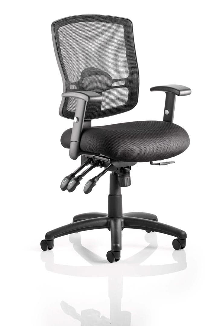 portland mesh office chair front-left