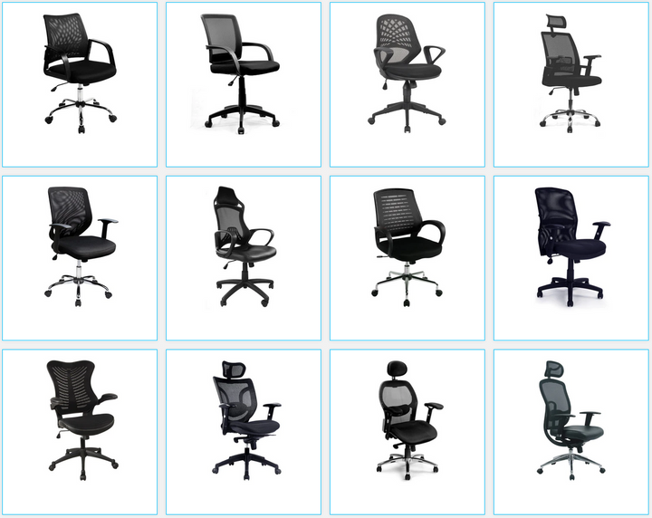 collection of operator office chairs as seen on our ecommerce website
