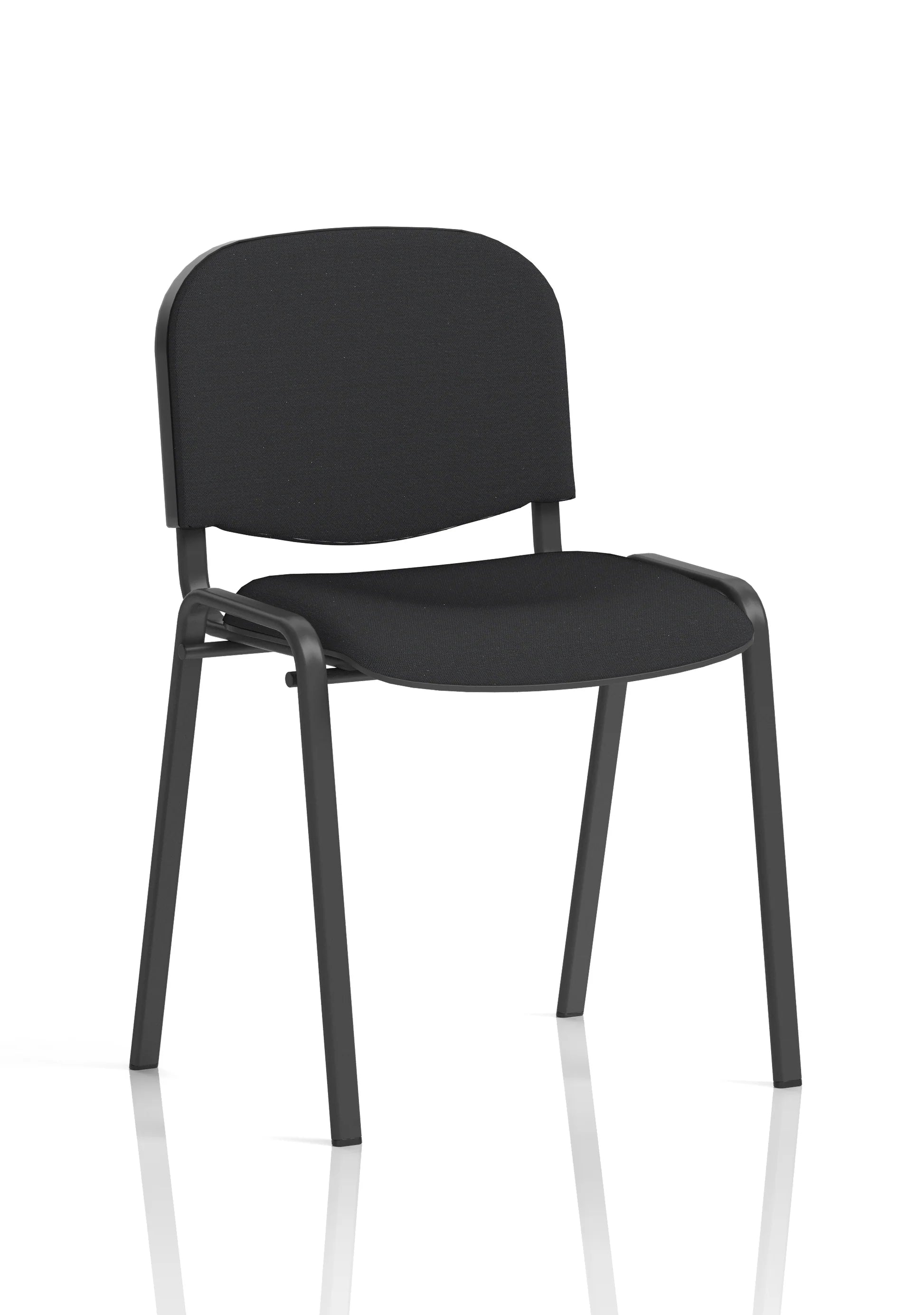 ISO Stacking Visitor/Conference Chair Black ( Pack of 4 chairs )