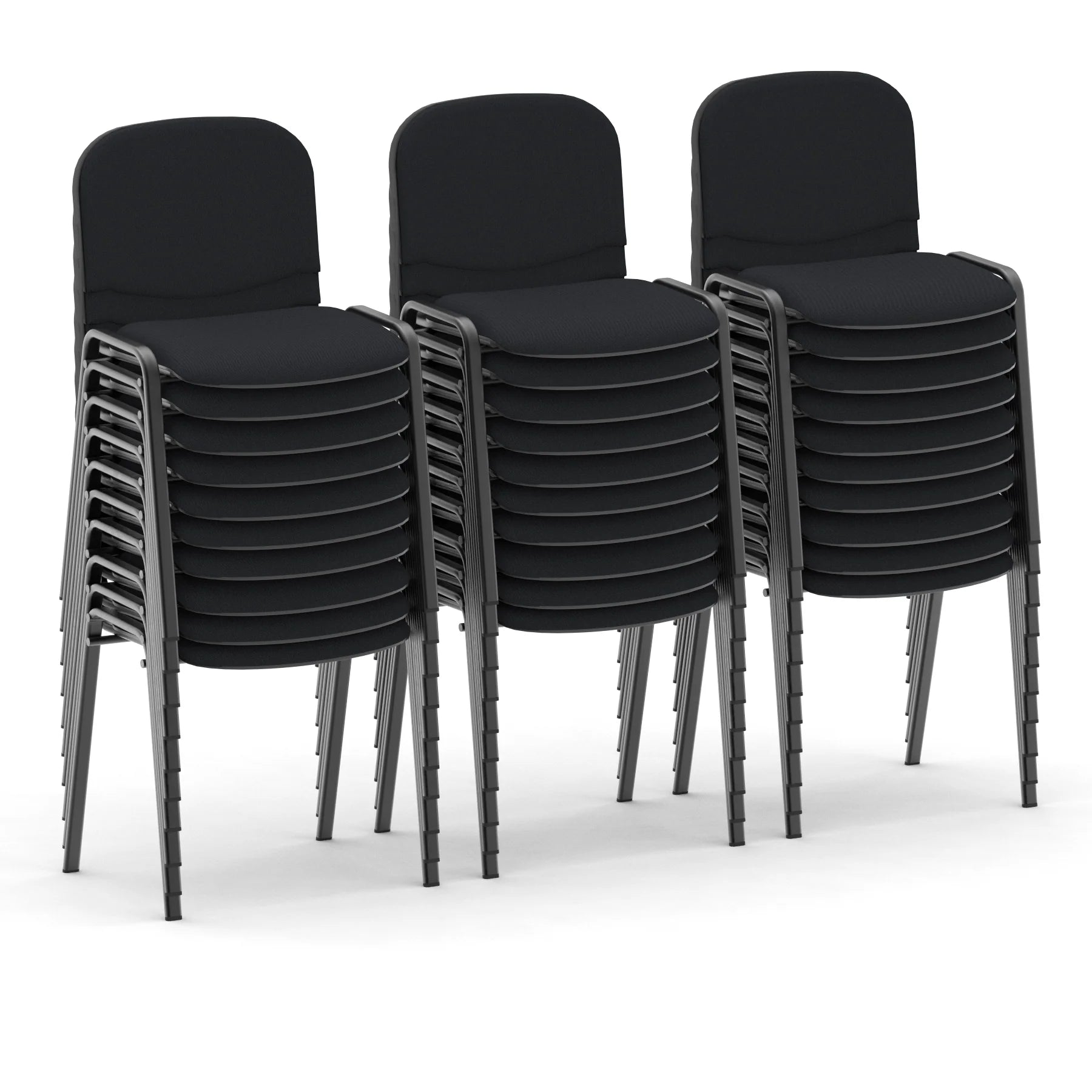 ISO Stacking Visitor/Conference Chair - Bundle of 30  ( BLACK )