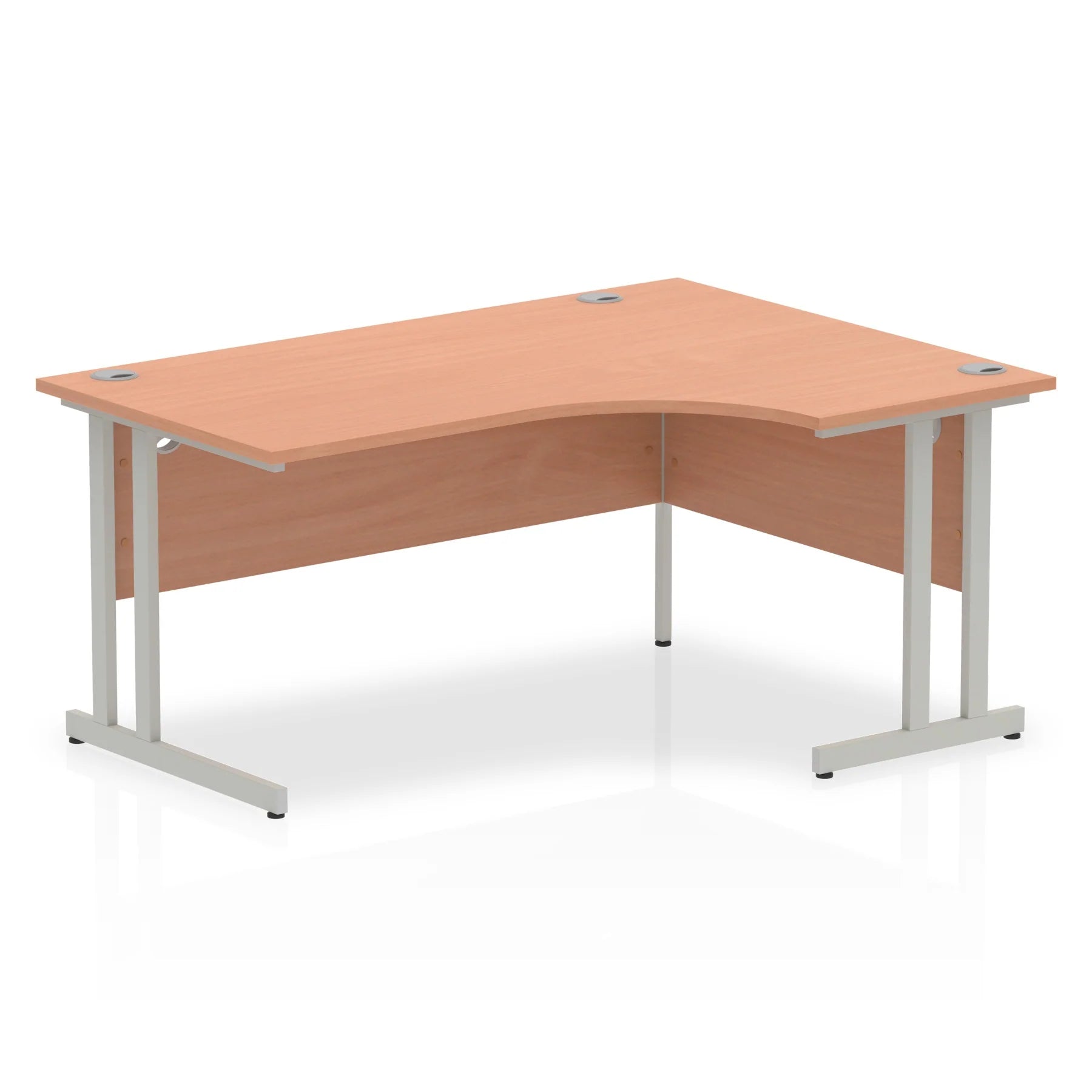 Impulse Crescent Desk Cantilever Leg in Beech DY