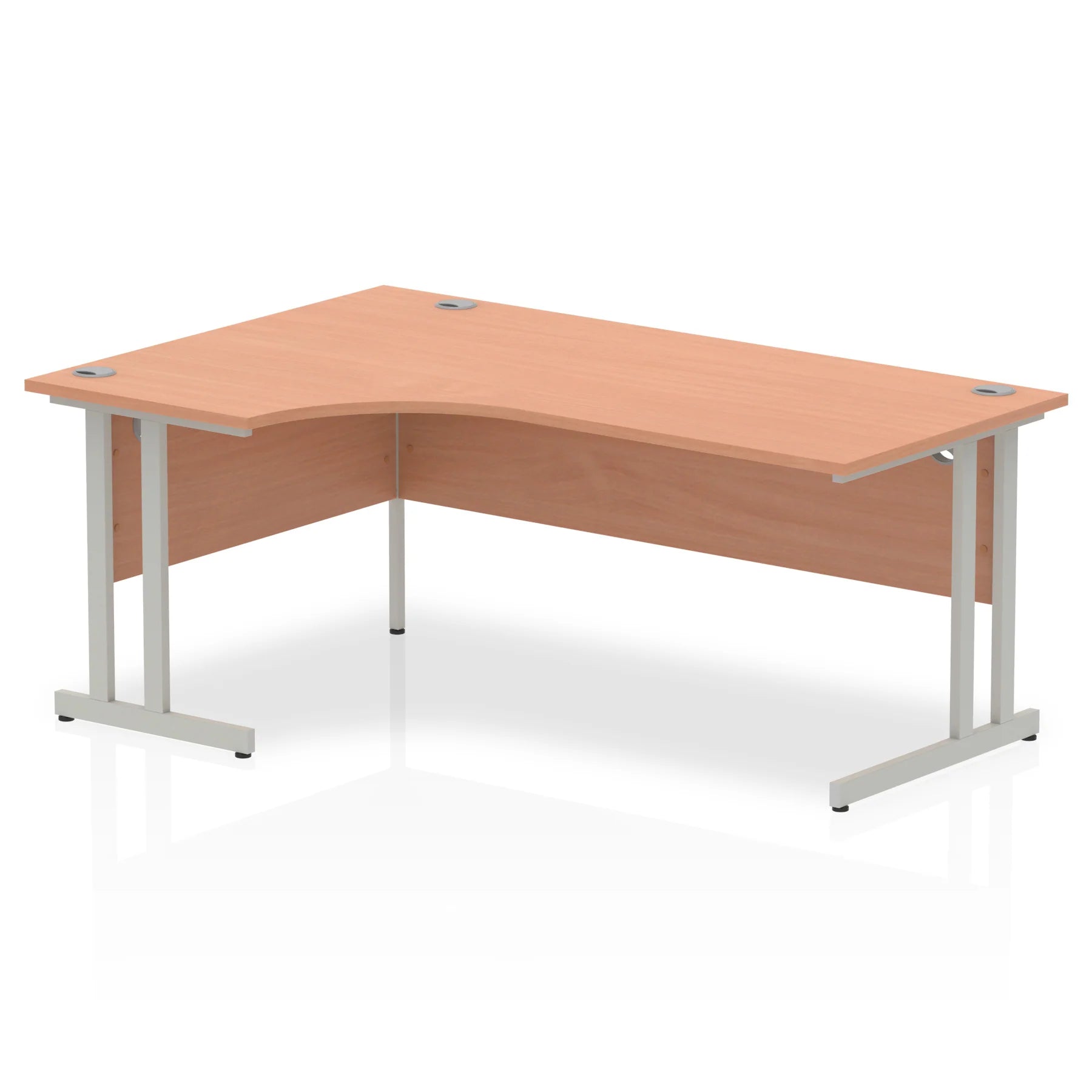 Impulse Crescent Desk Cantilever Leg in Beech DY