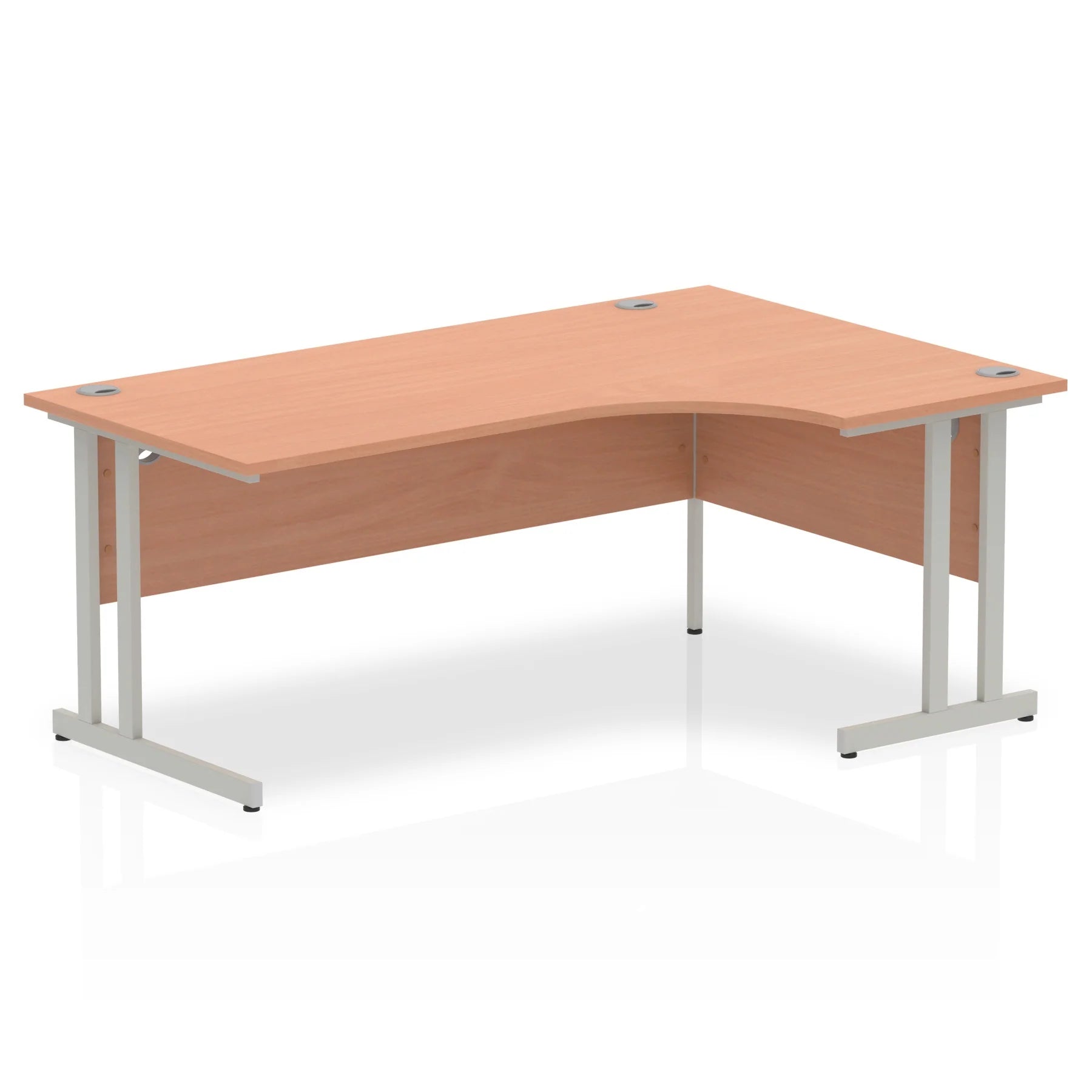 Impulse Crescent Desk Cantilever Leg in Beech DY