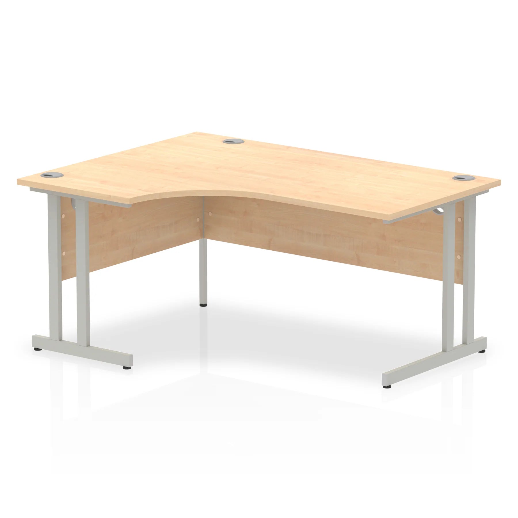 Impulse Crescent Desk Cantilever Leg in Maple DY