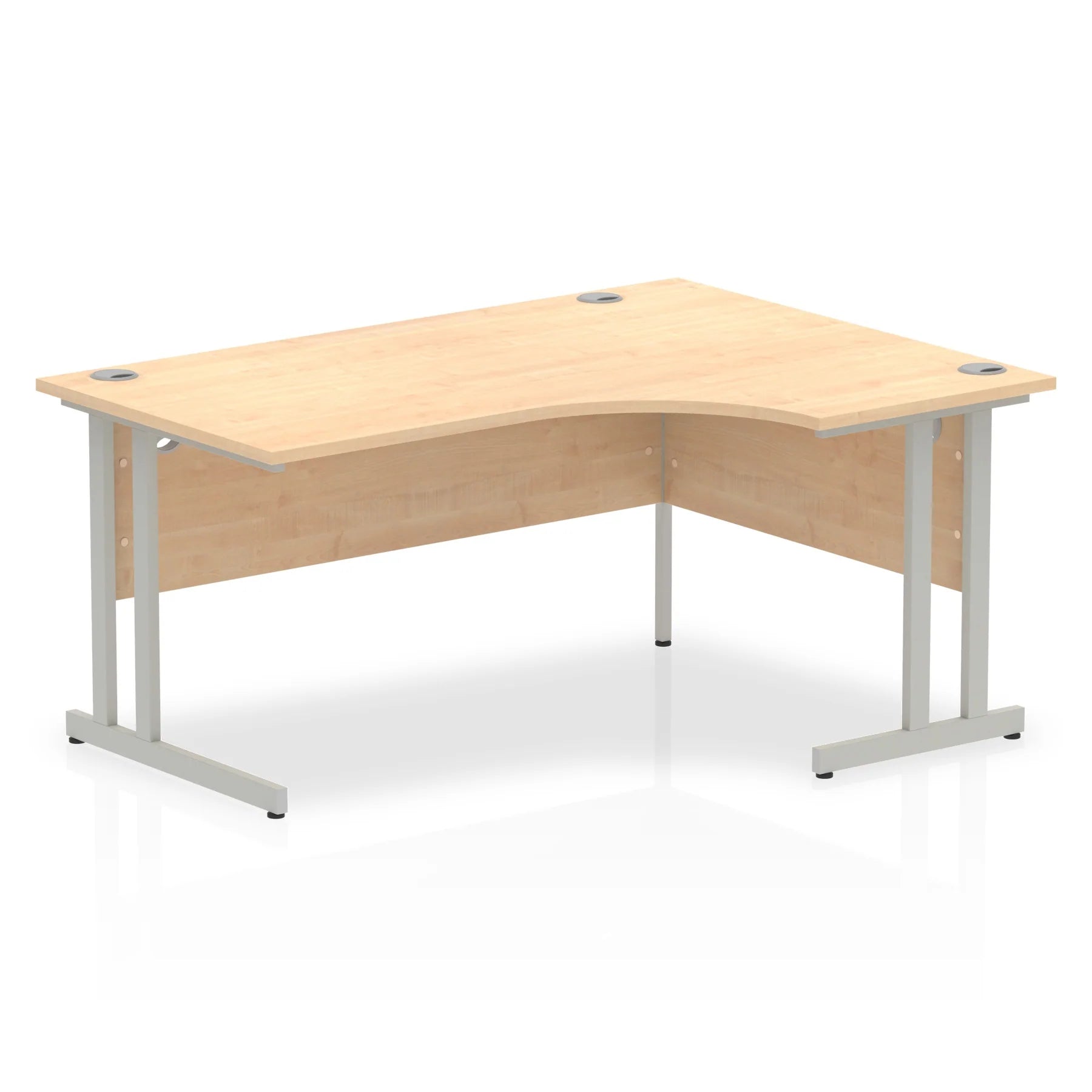 Impulse Crescent Desk Cantilever Leg in Maple DY