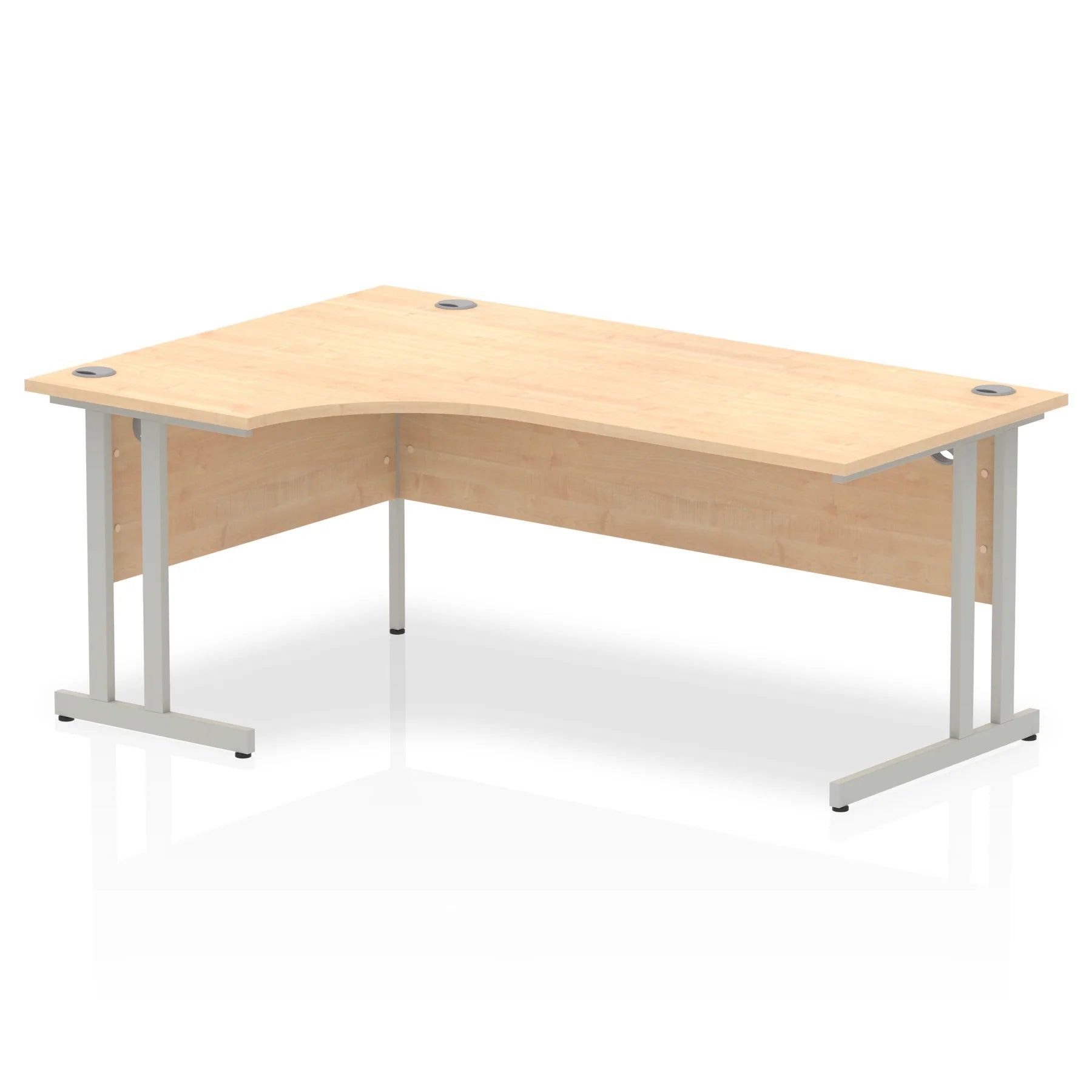 Impulse Crescent Desk Cantilever Leg in Maple DY