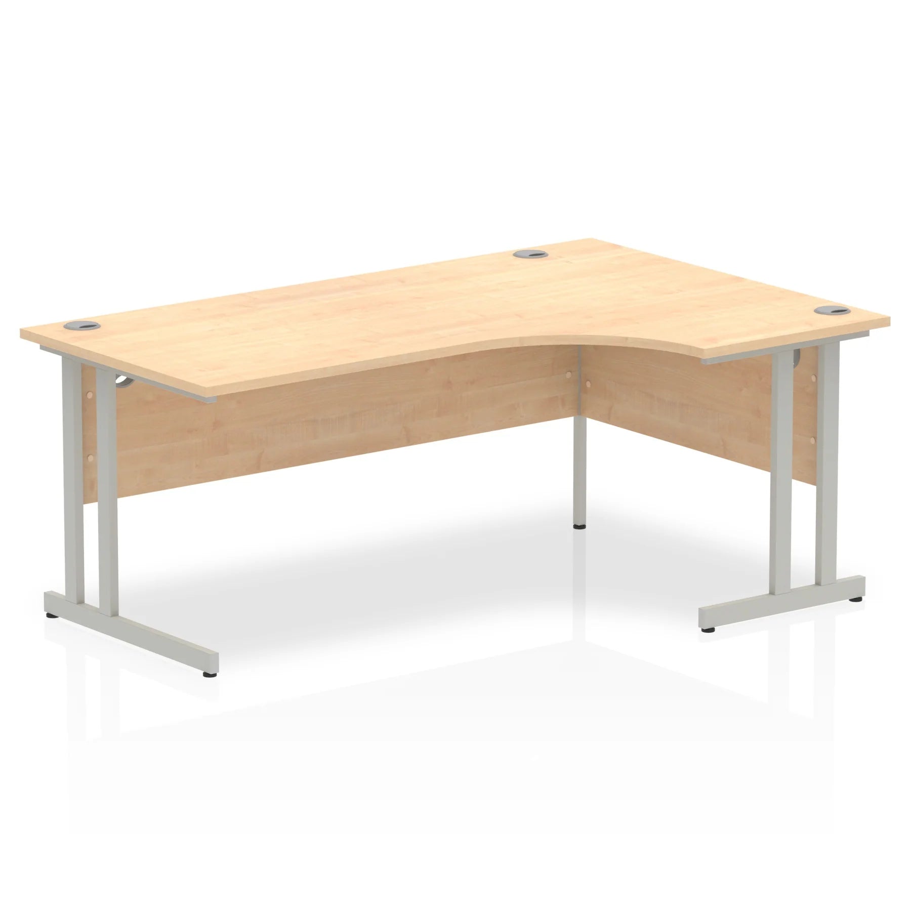 Impulse Crescent Desk Cantilever Leg in Maple DY