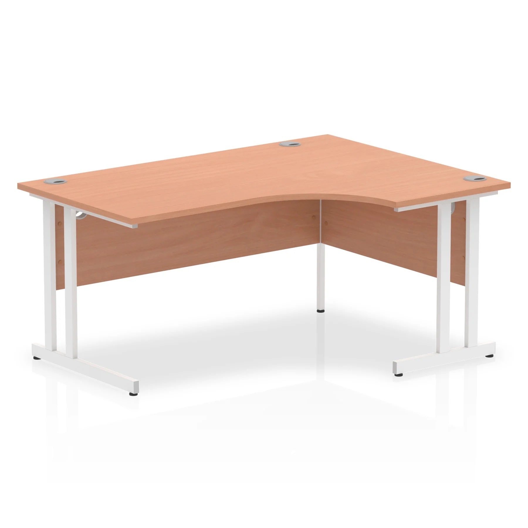 Impulse Crescent Desk Cantilever Leg in Beech DY