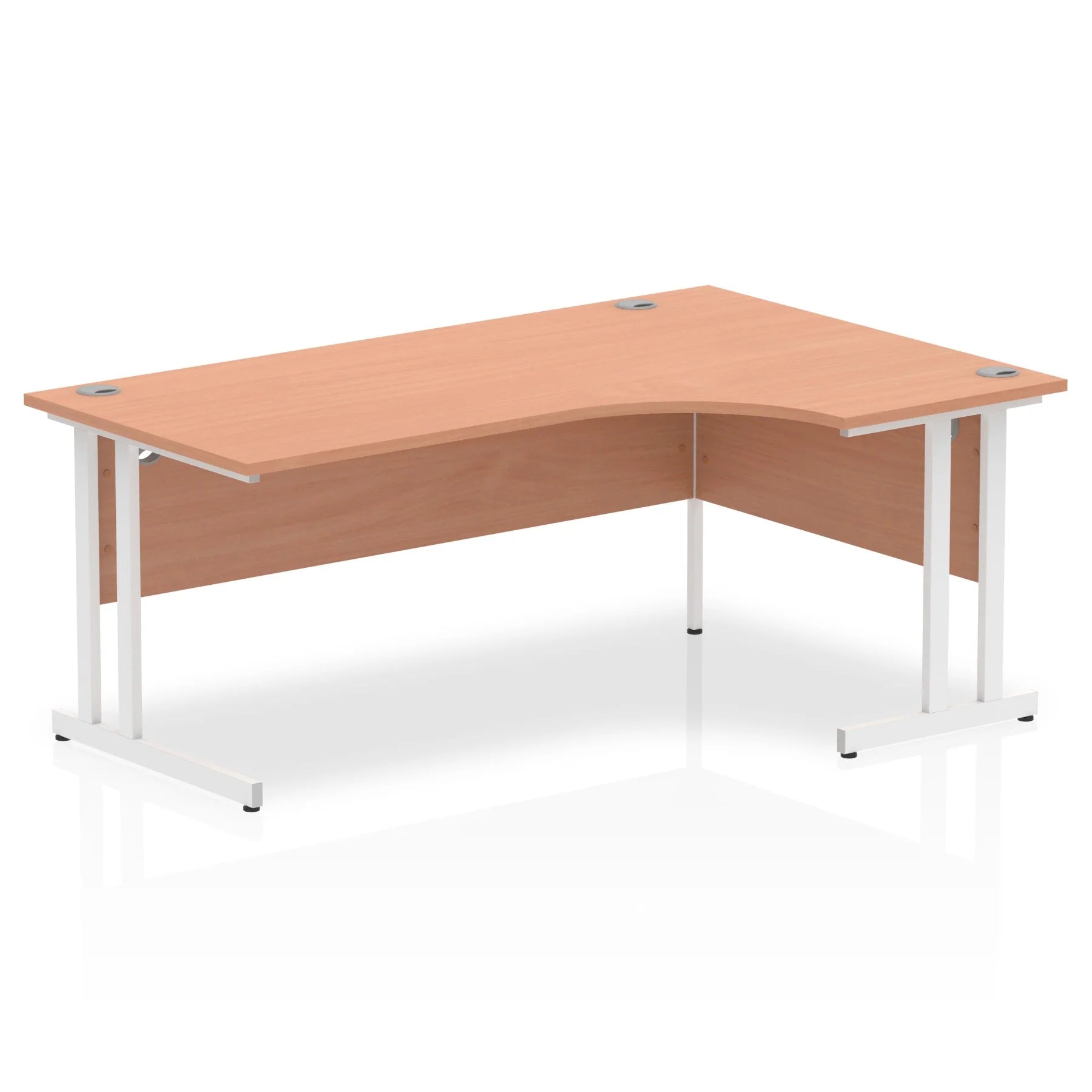 Impulse Crescent Desk Cantilever Leg in Beech DY