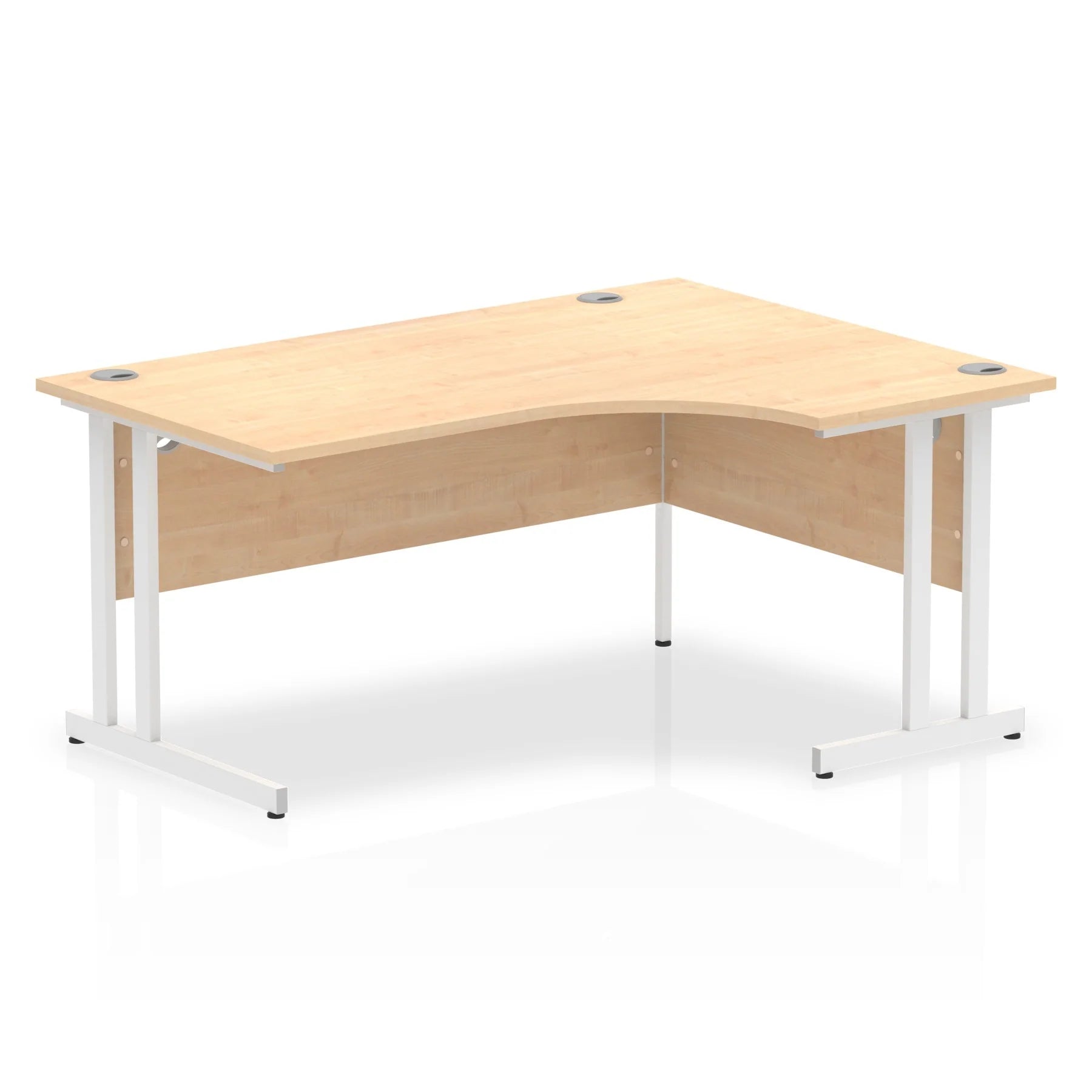 Impulse Crescent Desk Cantilever Leg in Maple DY