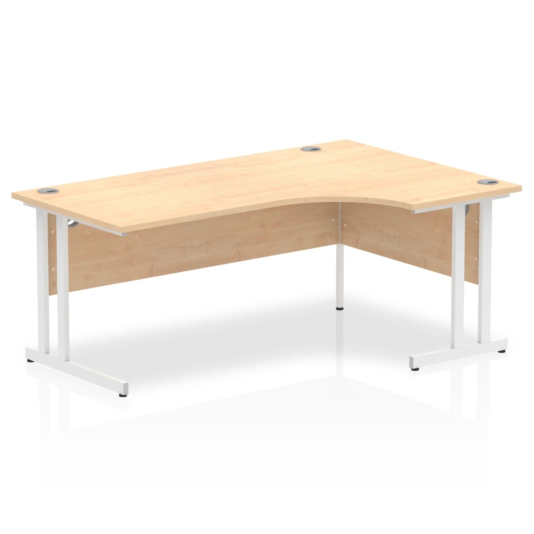 Impulse Crescent Desk Cantilever Leg in Maple DY