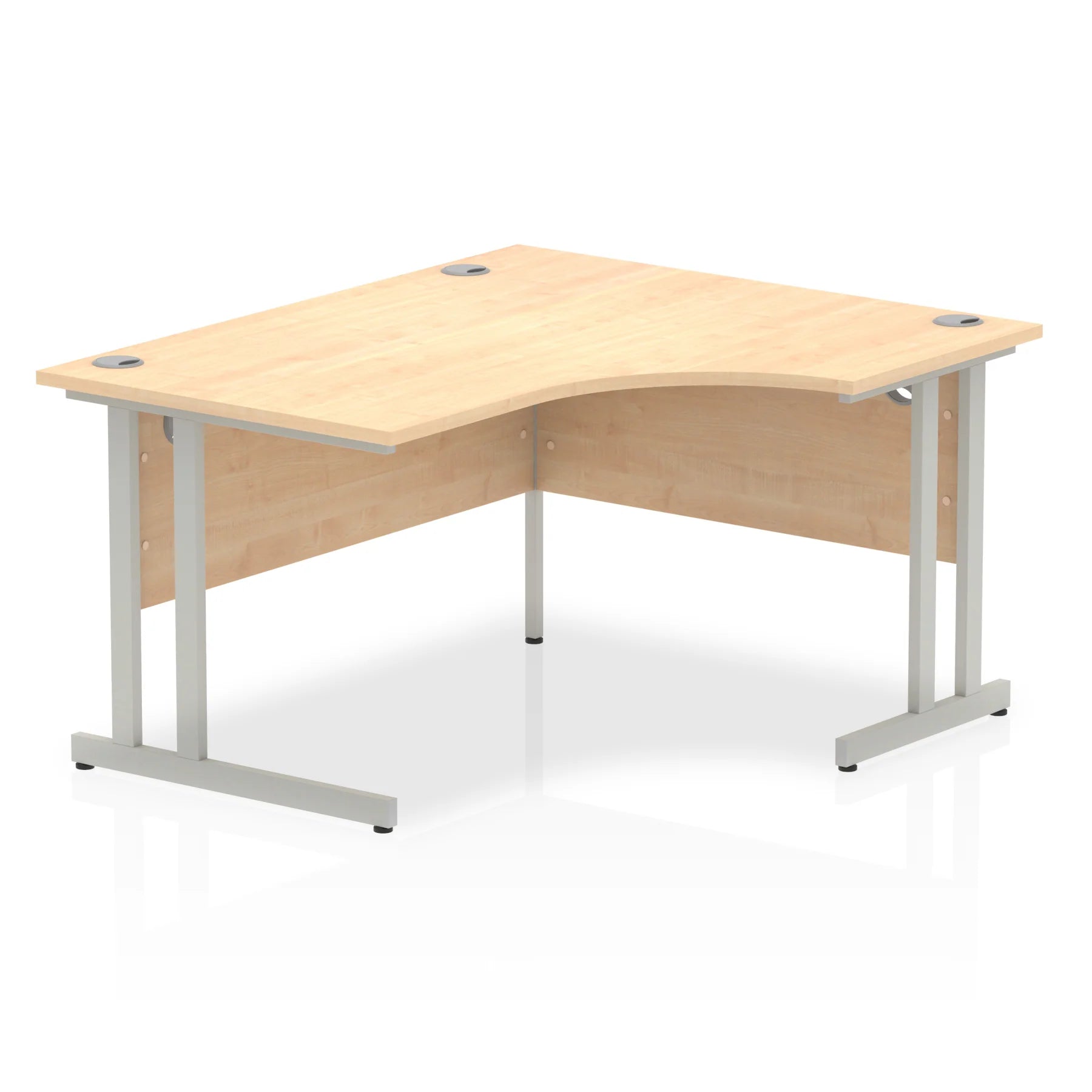 Impulse Crescent Desk Cantilever Leg in Maple DY