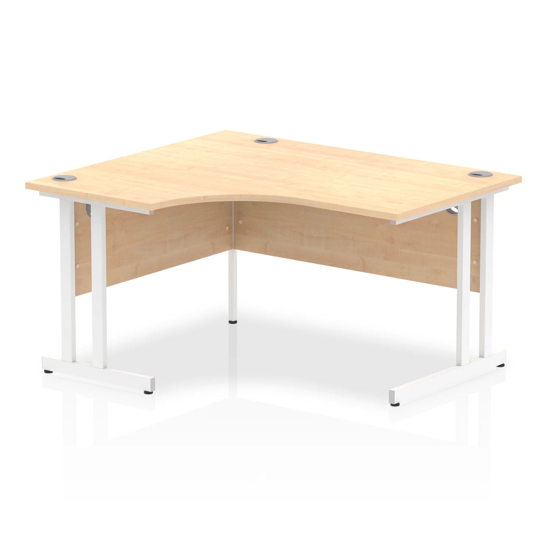 Impulse Crescent Desk Cantilever Leg in Maple DY