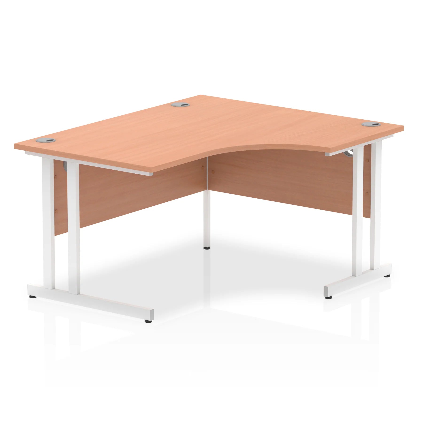 Impulse Crescent Desk Cantilever Leg in Beech DY