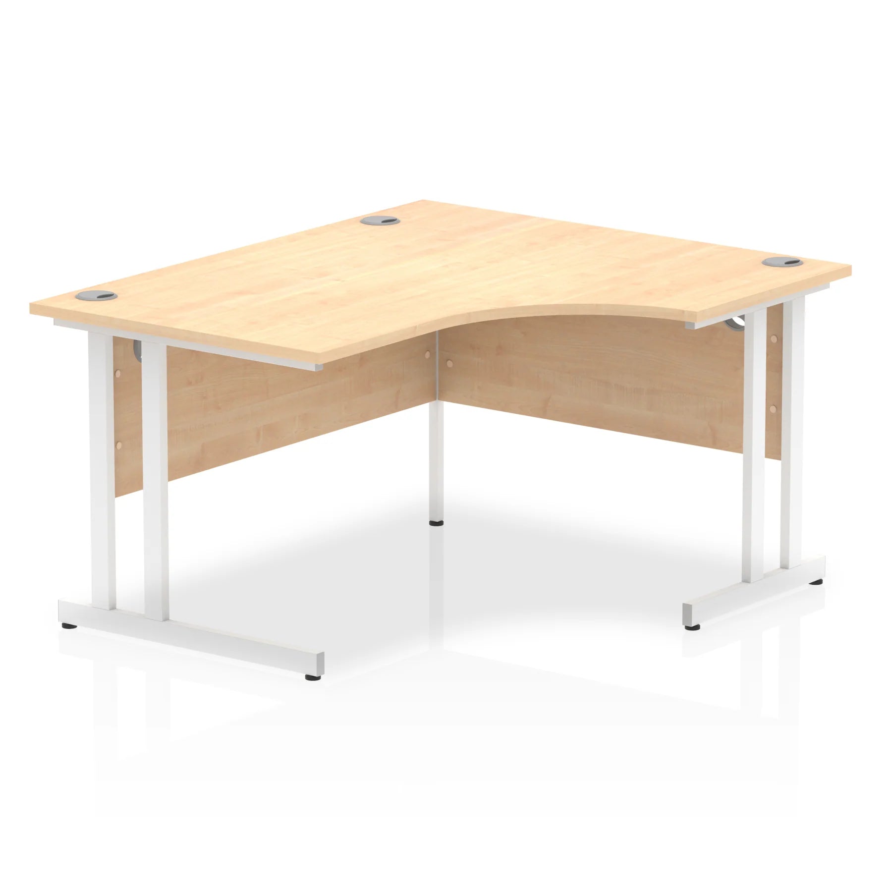 Impulse Crescent Desk Cantilever Leg in Maple DY