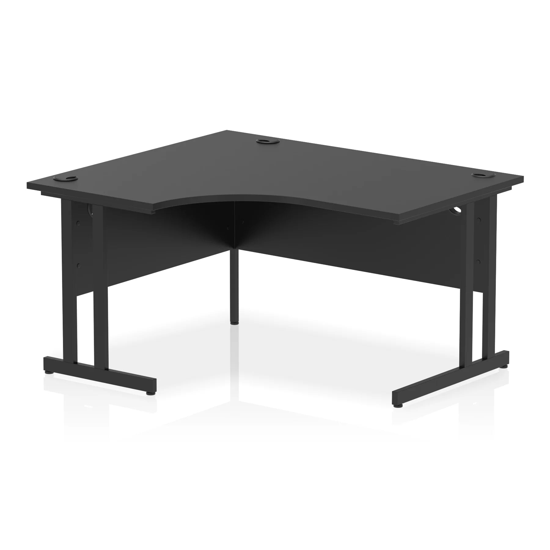 Impulse Crescent Desk Cantilever Leg in Black DY