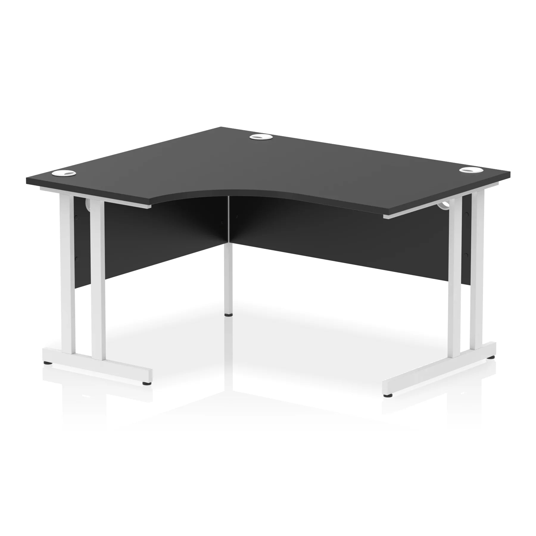 Impulse Crescent Desk Cantilever Leg in Black DY