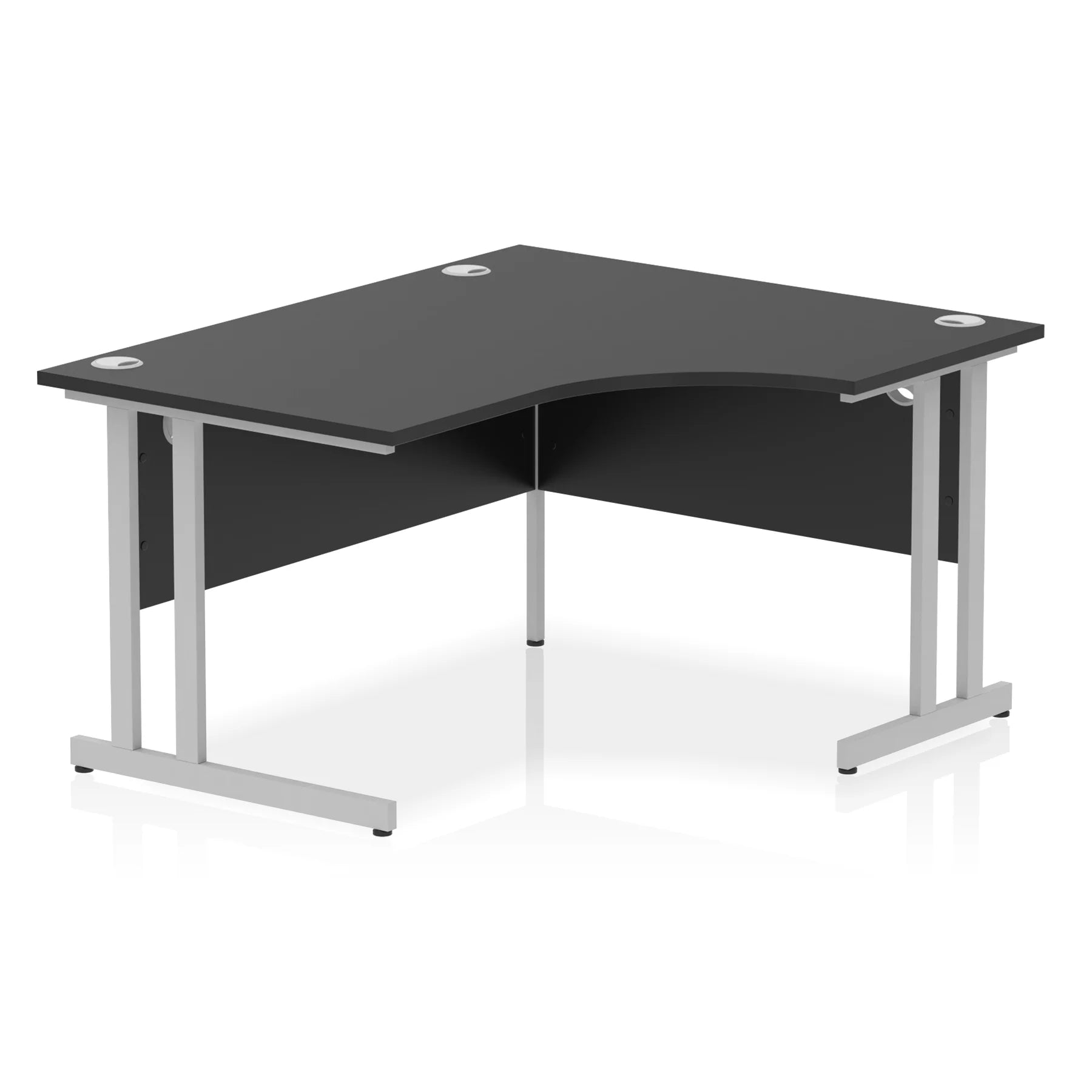 Impulse Crescent Desk Cantilever Leg in Black DY