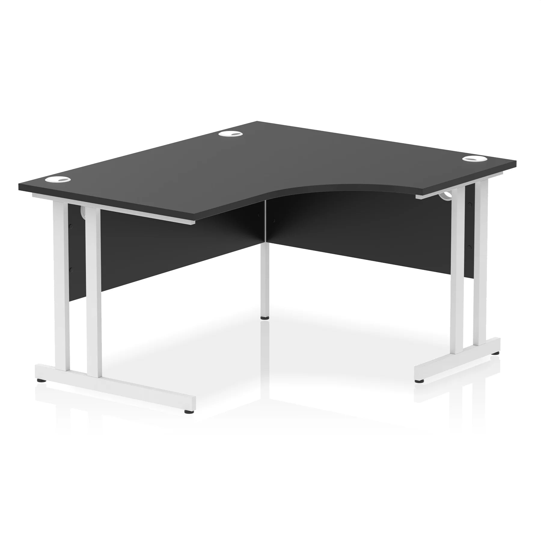 Impulse Crescent Desk Cantilever Leg in Black DY