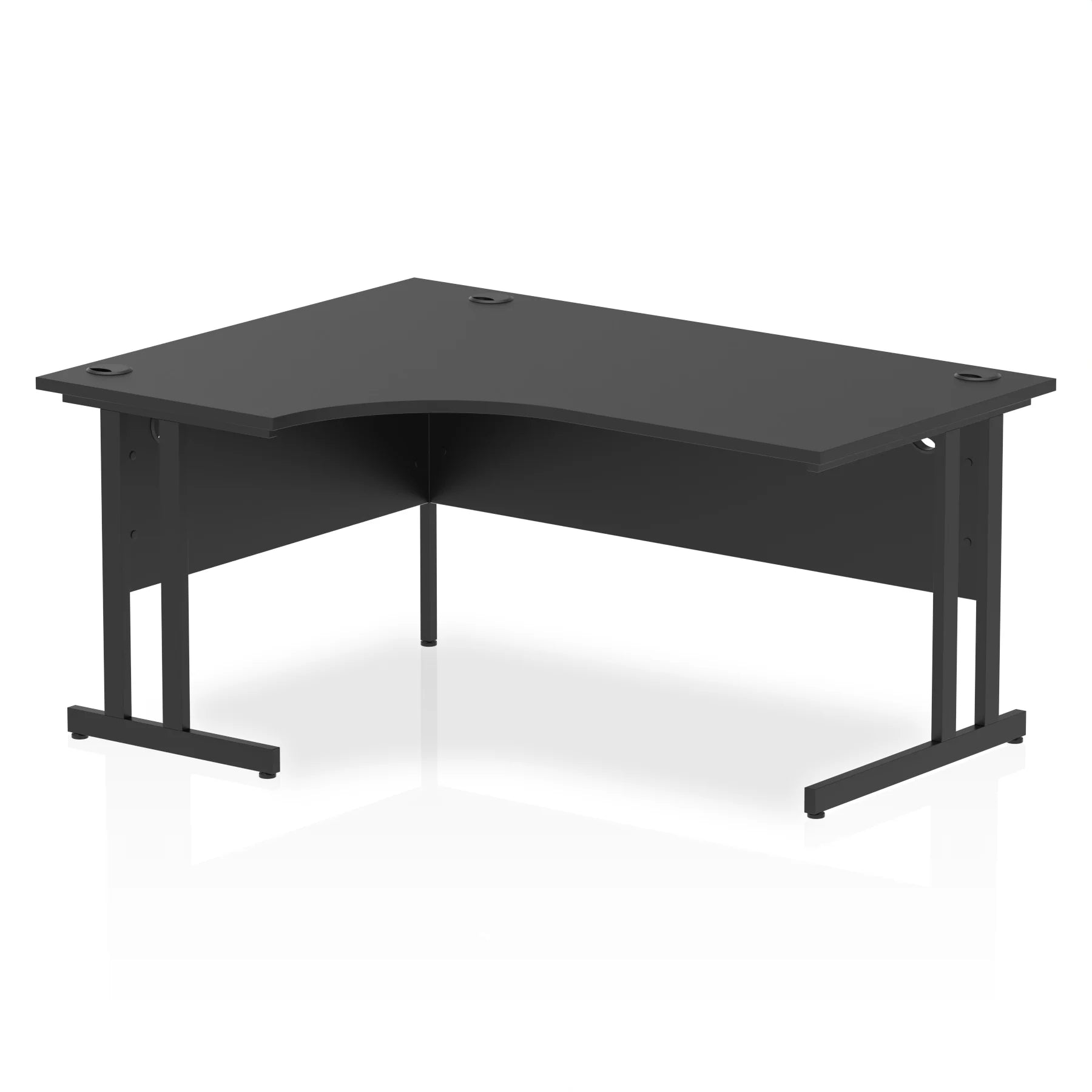 Impulse Crescent Desk Cantilever Leg in Black DY