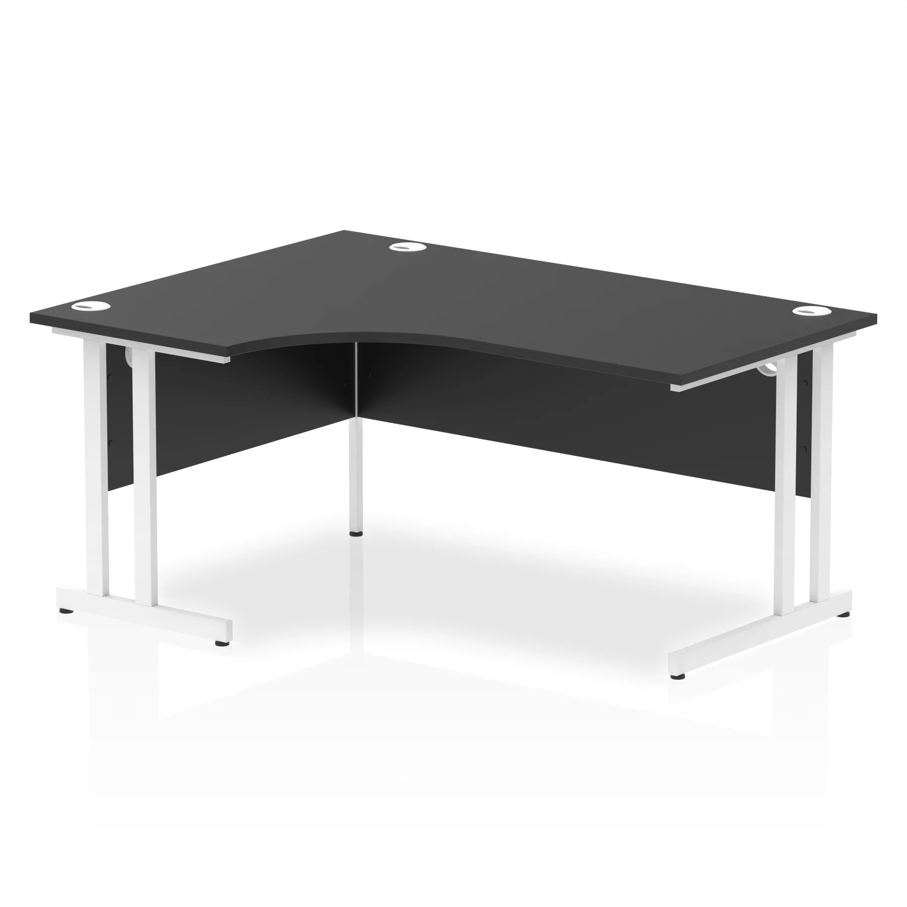 Impulse Crescent Desk Cantilever Leg in Black DY