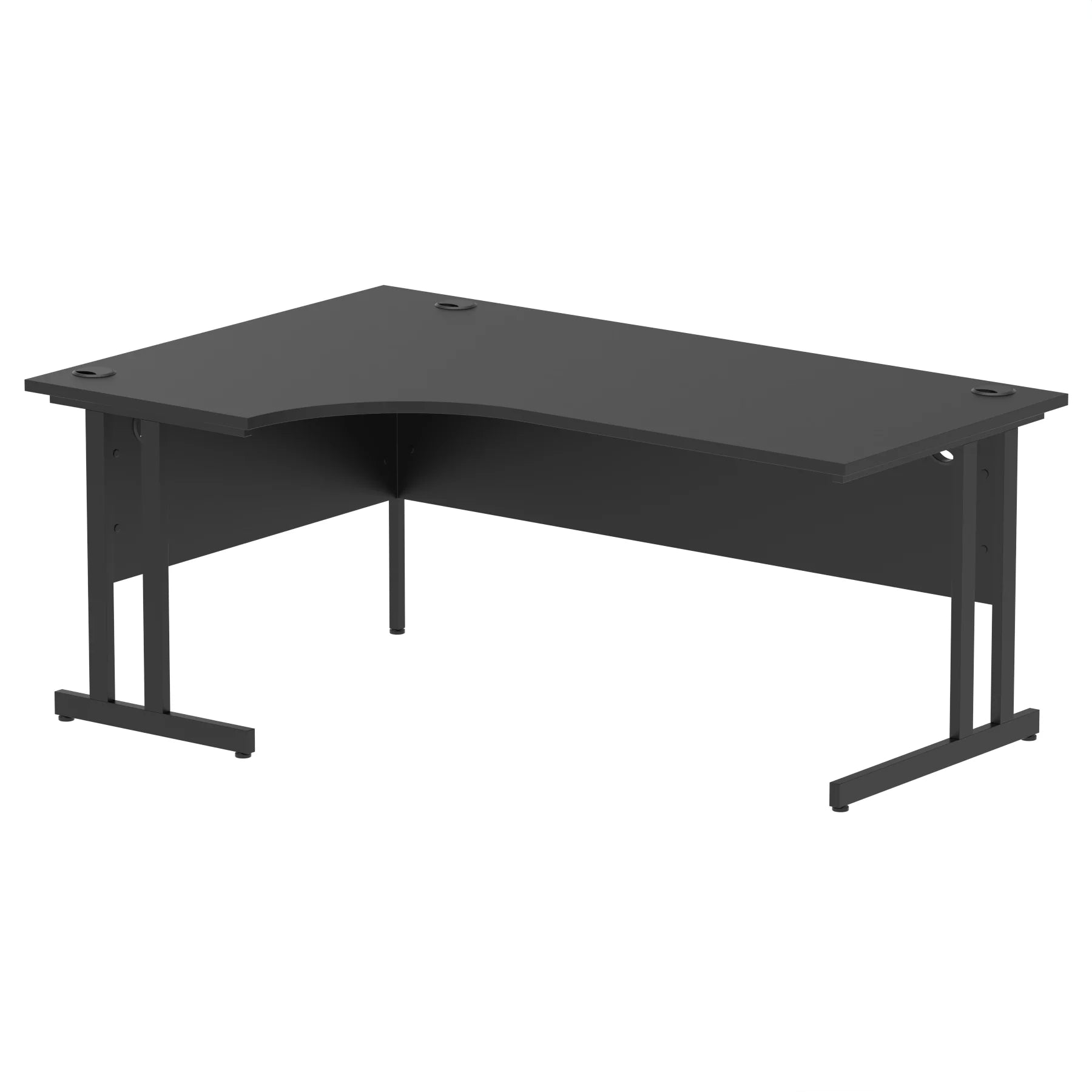 Impulse Crescent Desk Cantilever Leg in Black DY