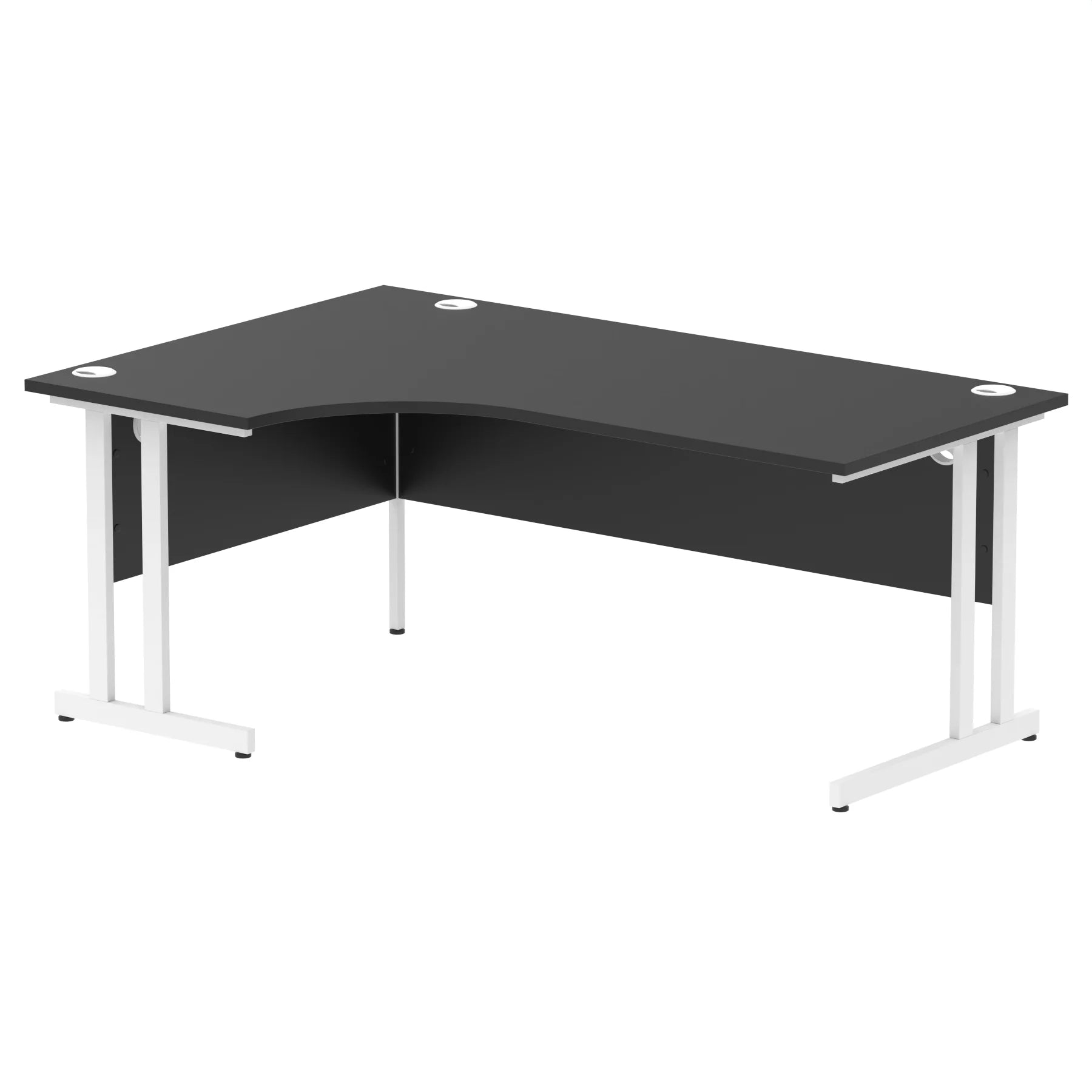 Impulse Crescent Desk Cantilever Leg in Black DY