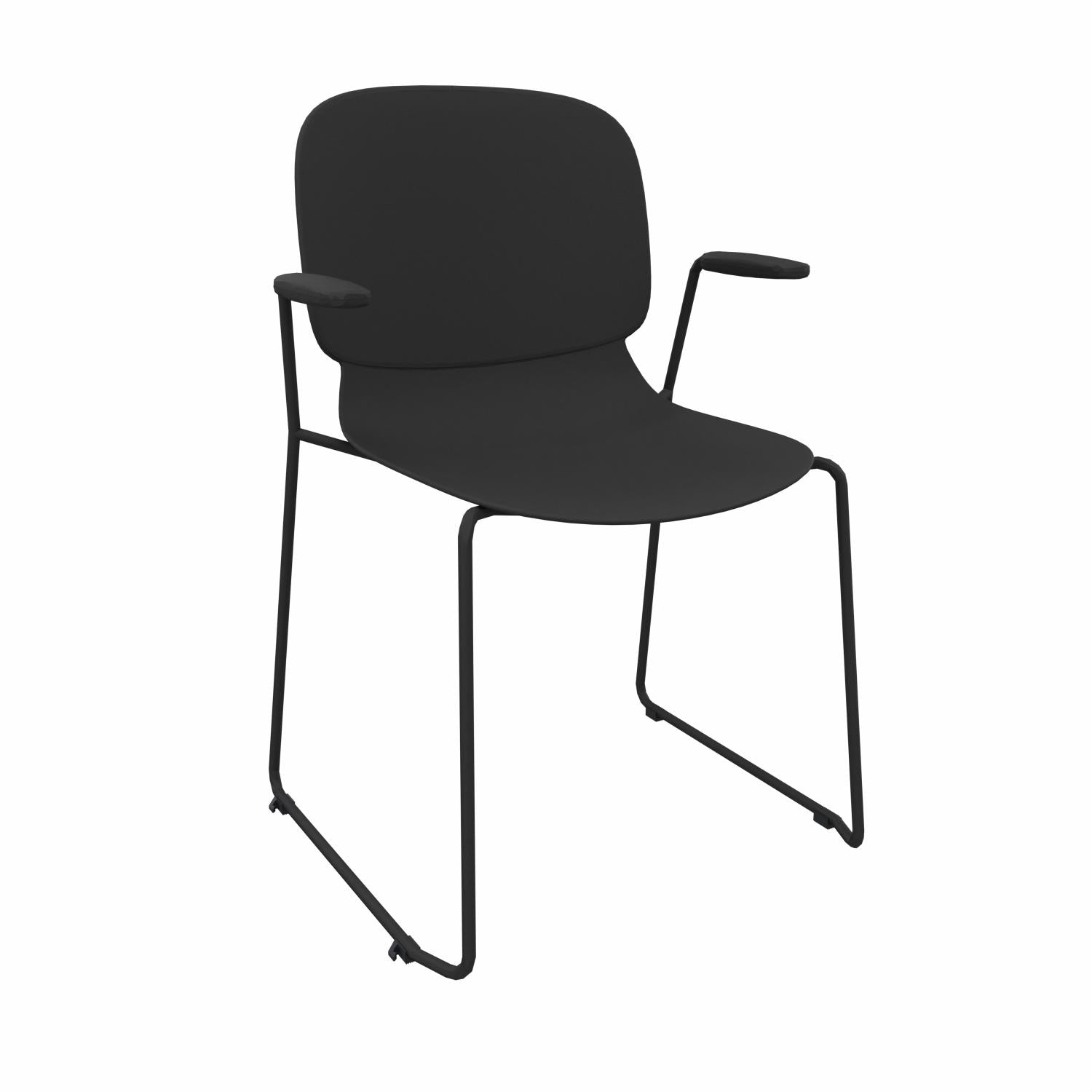 LORCA VII sledge base with armrest (sold in 2s)