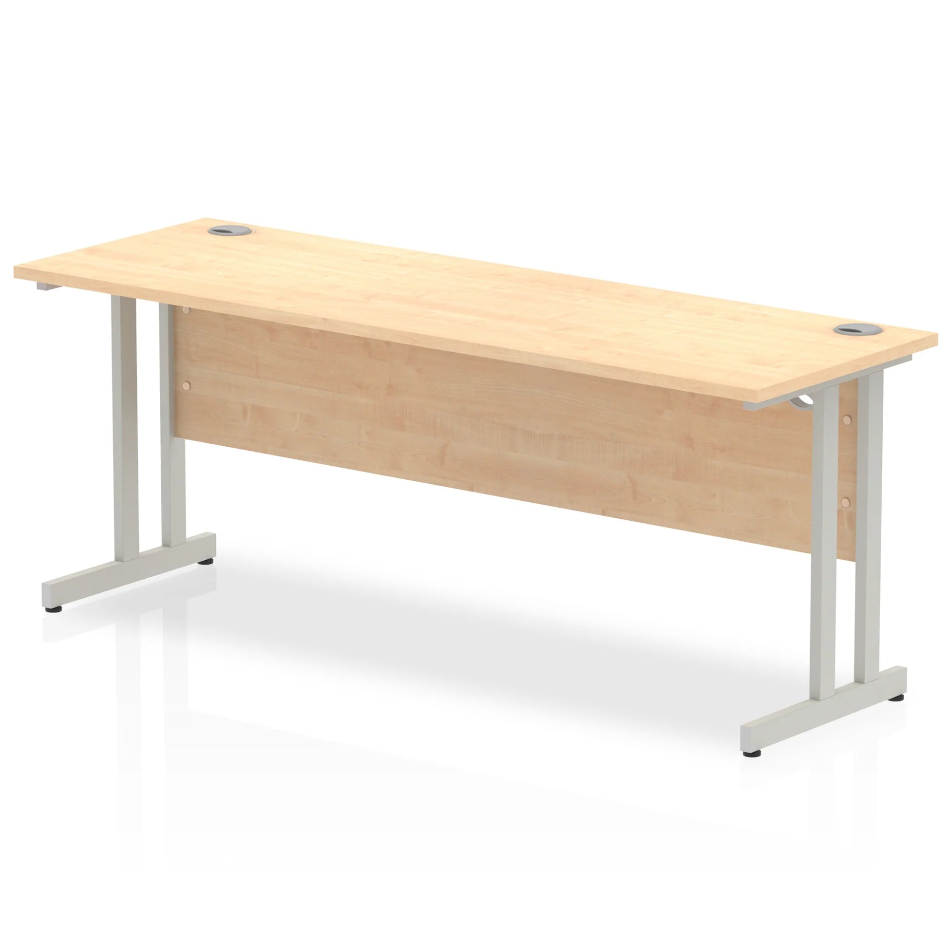 Impulse Straight Desk Cantilever Leg in Maple (600mm depth) DY