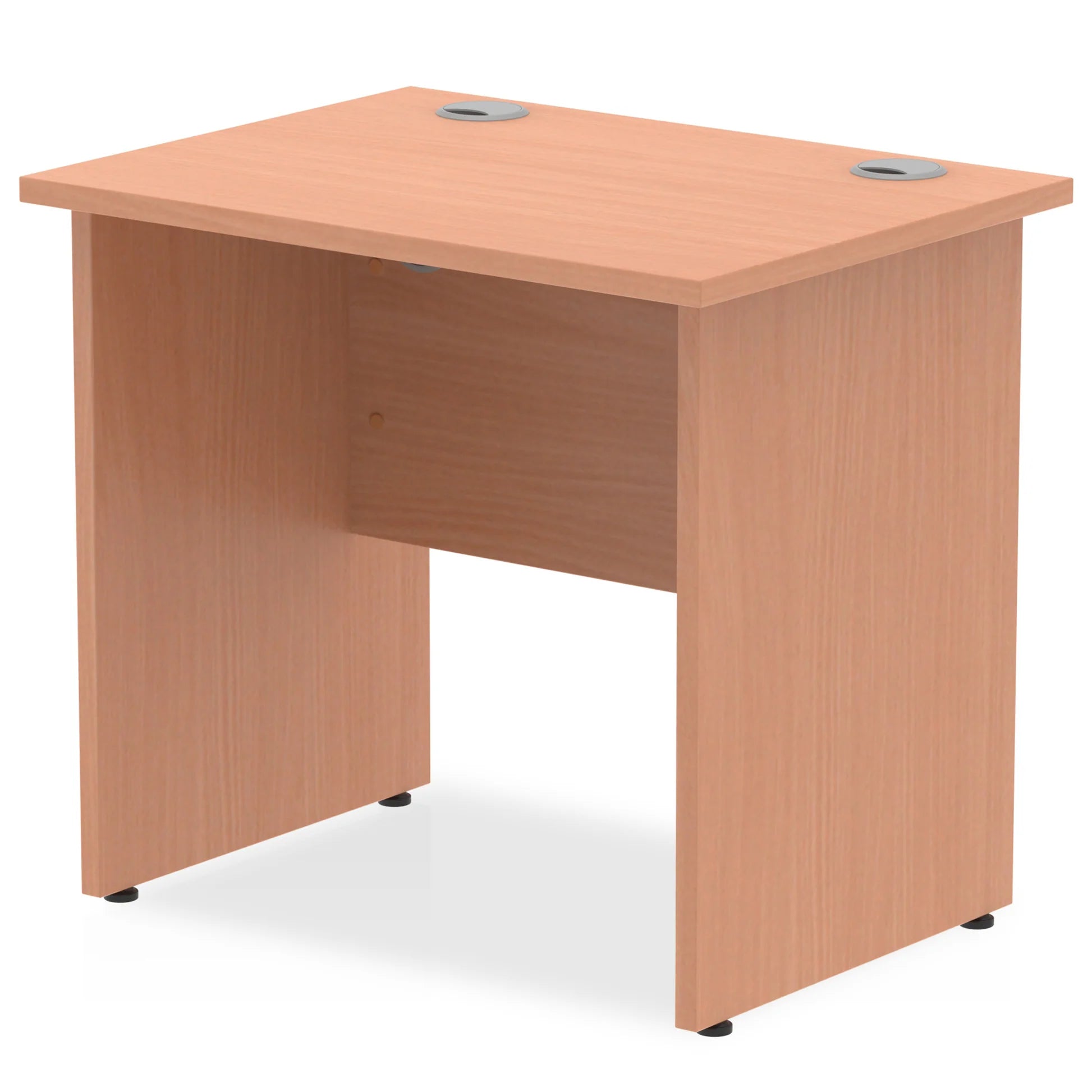 Impulse Straight Desk Panel Leg in Beech (600mm depth) DY
