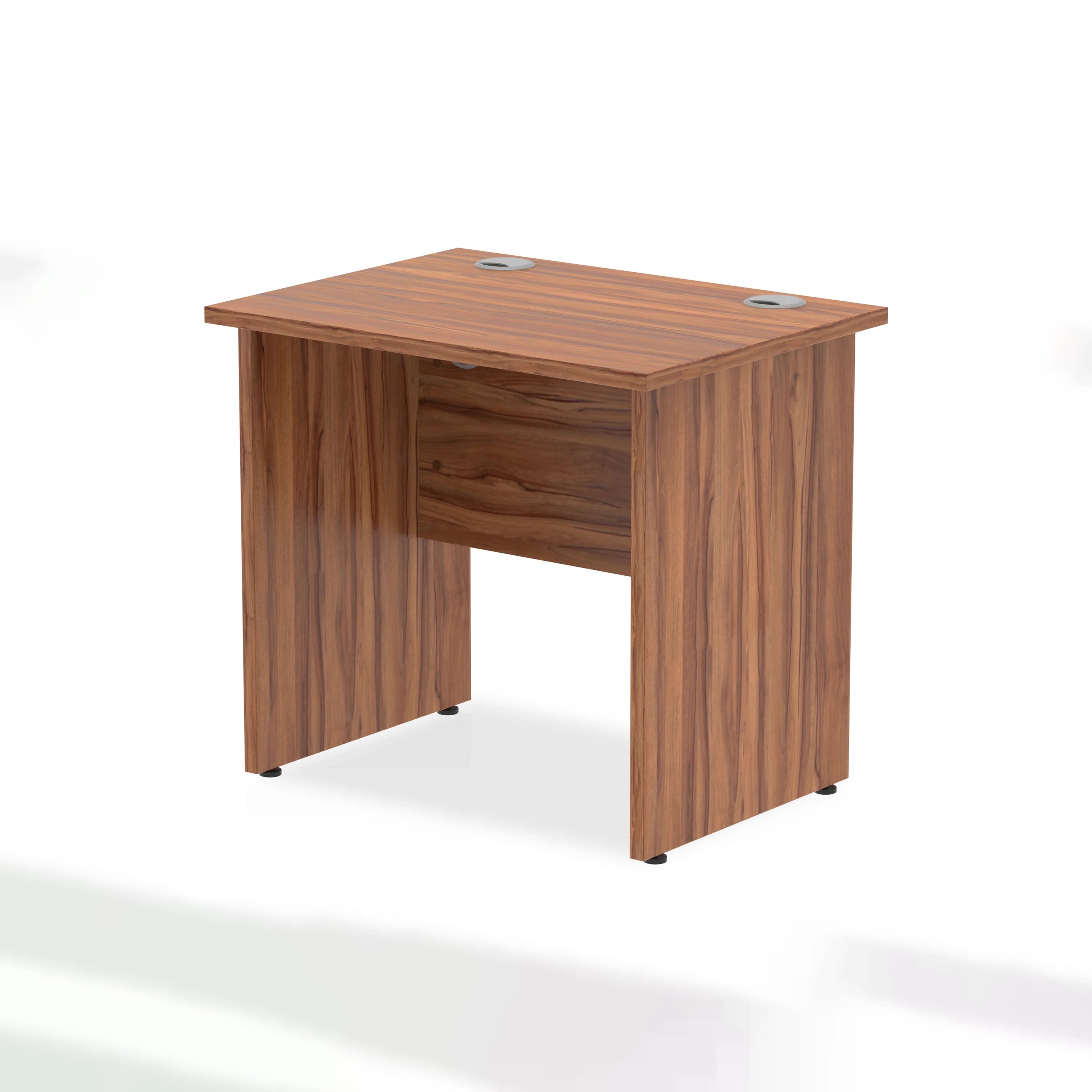 Impulse Straight Desk Panel Leg in Walnut (600mm depth) DY