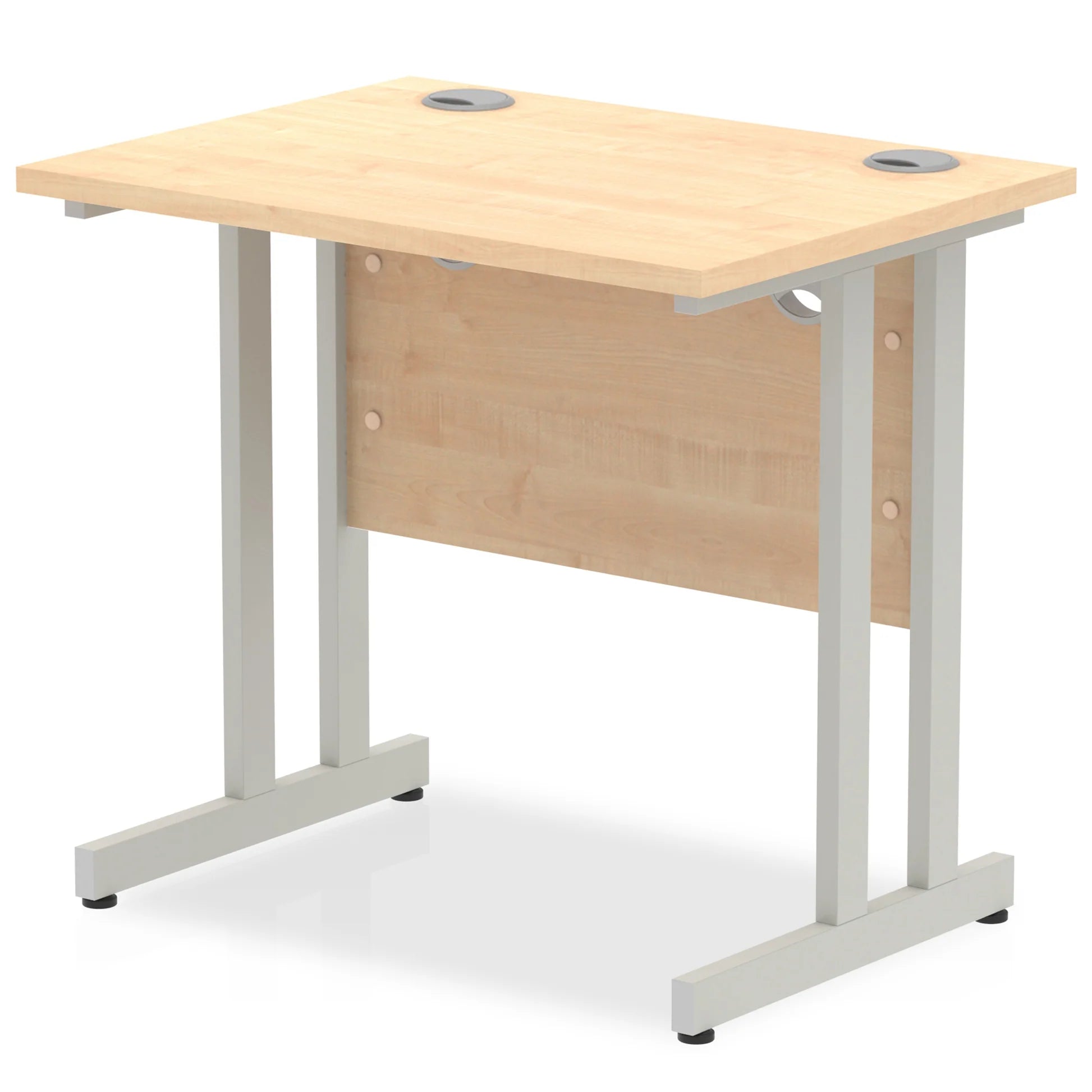 Impulse Straight Desk Cantilever Leg in Maple (600mm depth) DY