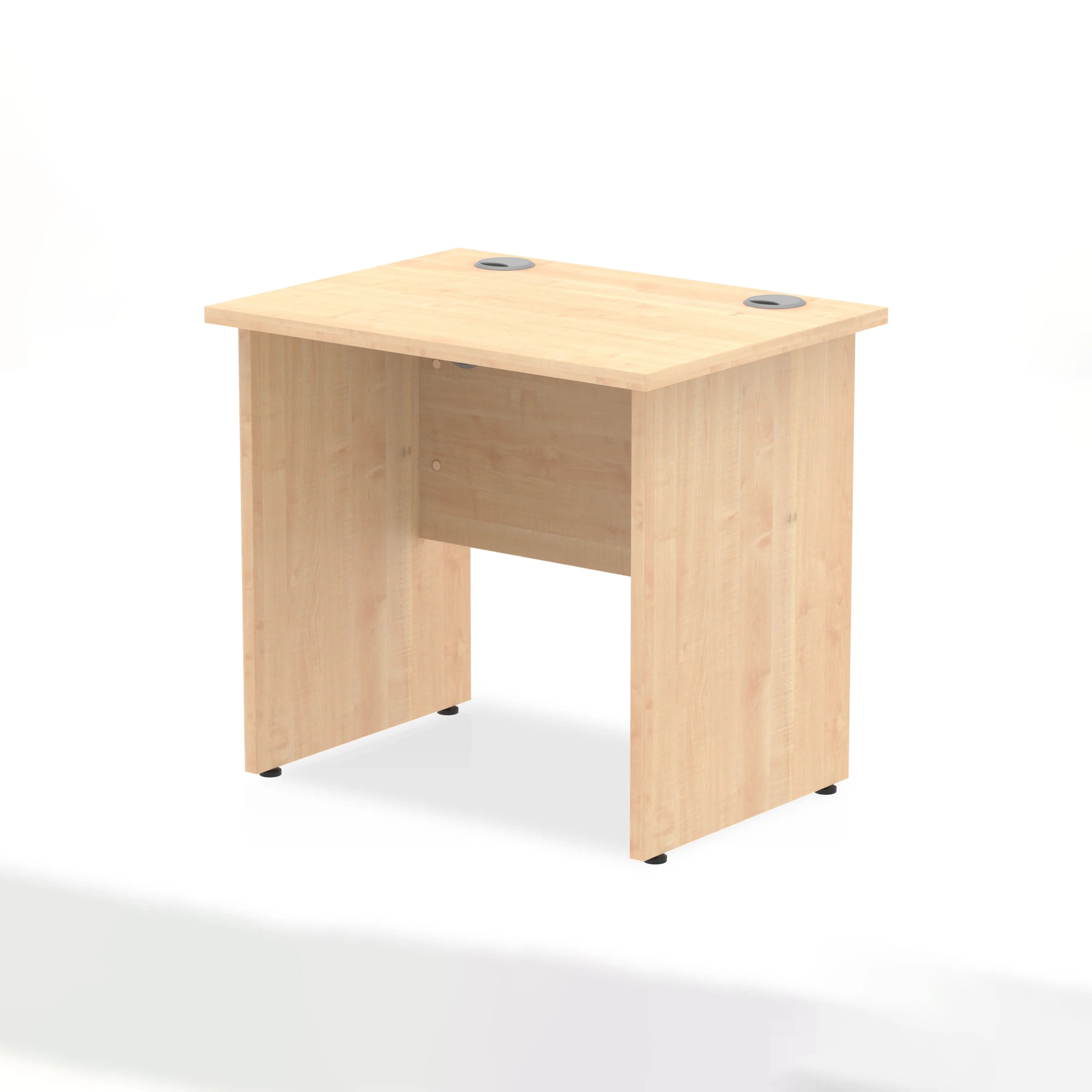 Impulse Straight Desk Panel Leg in Maple (600mm depth) DY