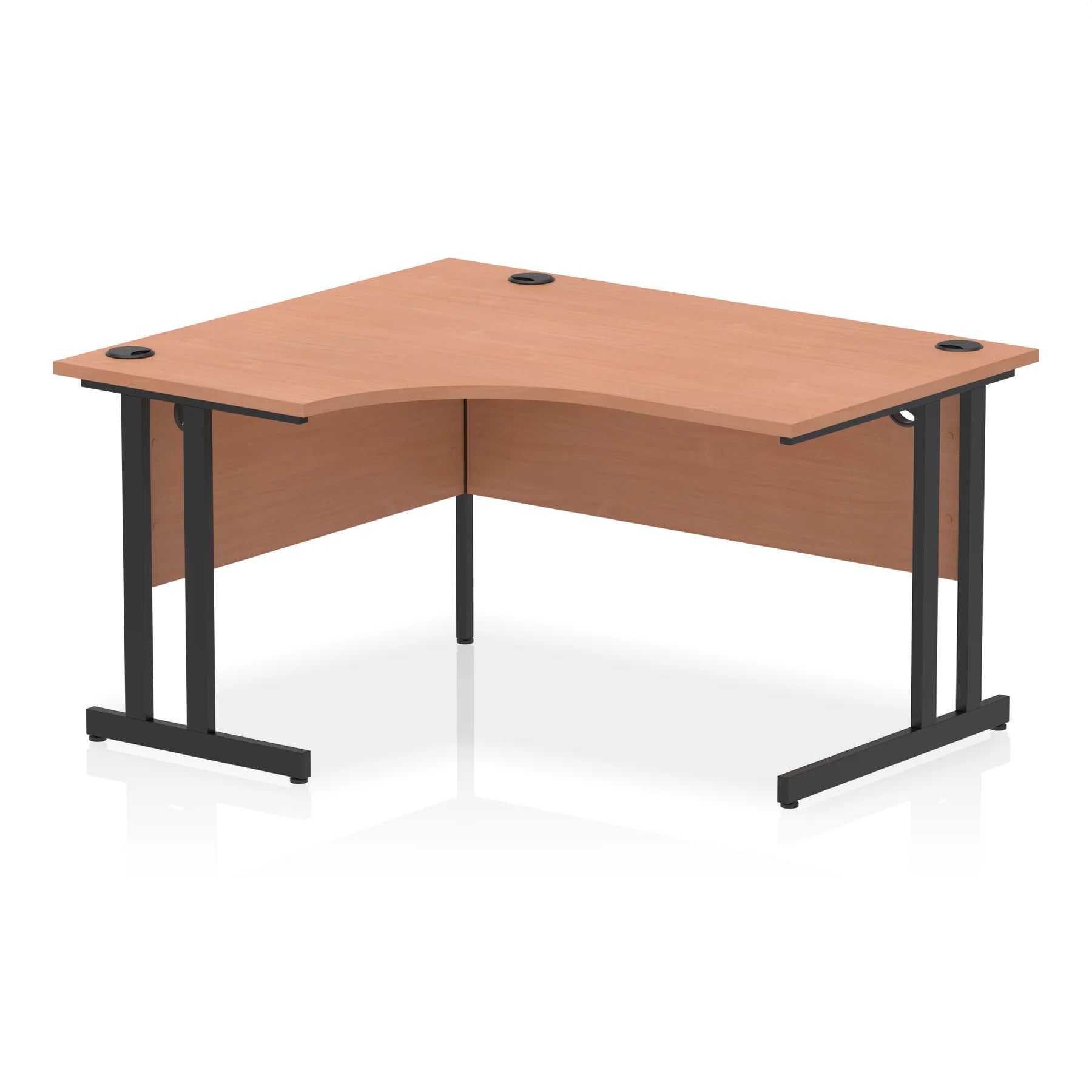 Impulse Crescent Desk Cantilever Leg in Beech DY