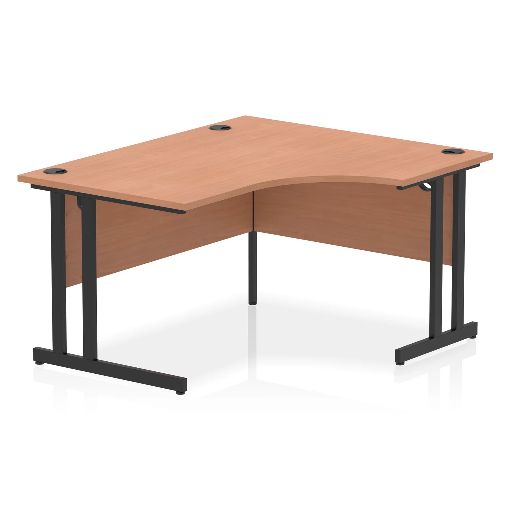 Impulse Crescent Desk Cantilever Leg in Beech DY