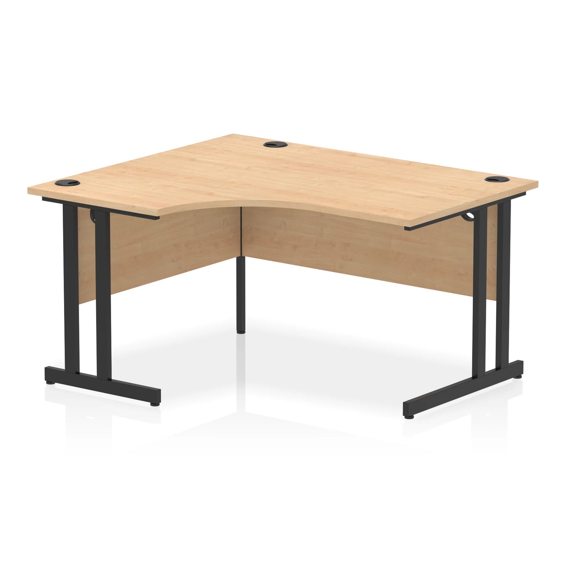 Impulse Crescent Desk Cantilever Leg in Maple DY