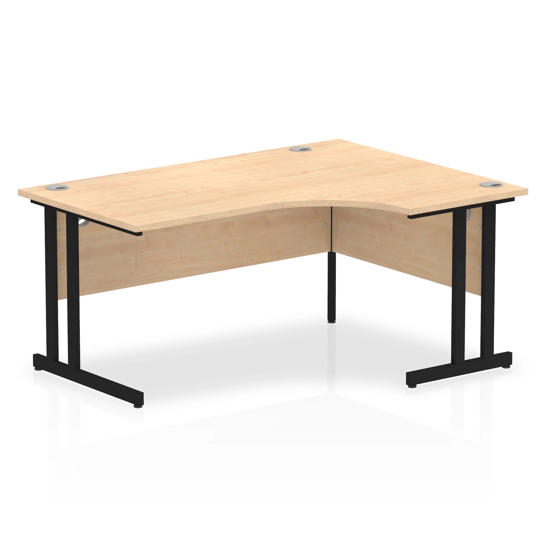 Impulse Crescent Desk Cantilever Leg in Maple DY