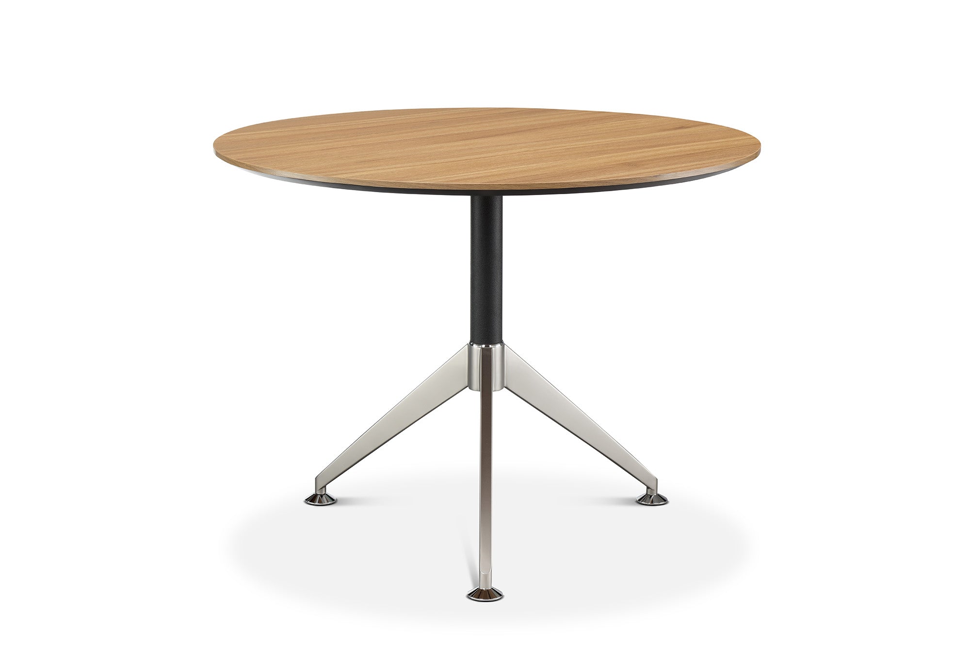 Air 1.0m Diameter Circular Table with Tri-Legged Base - American Black Walnut
