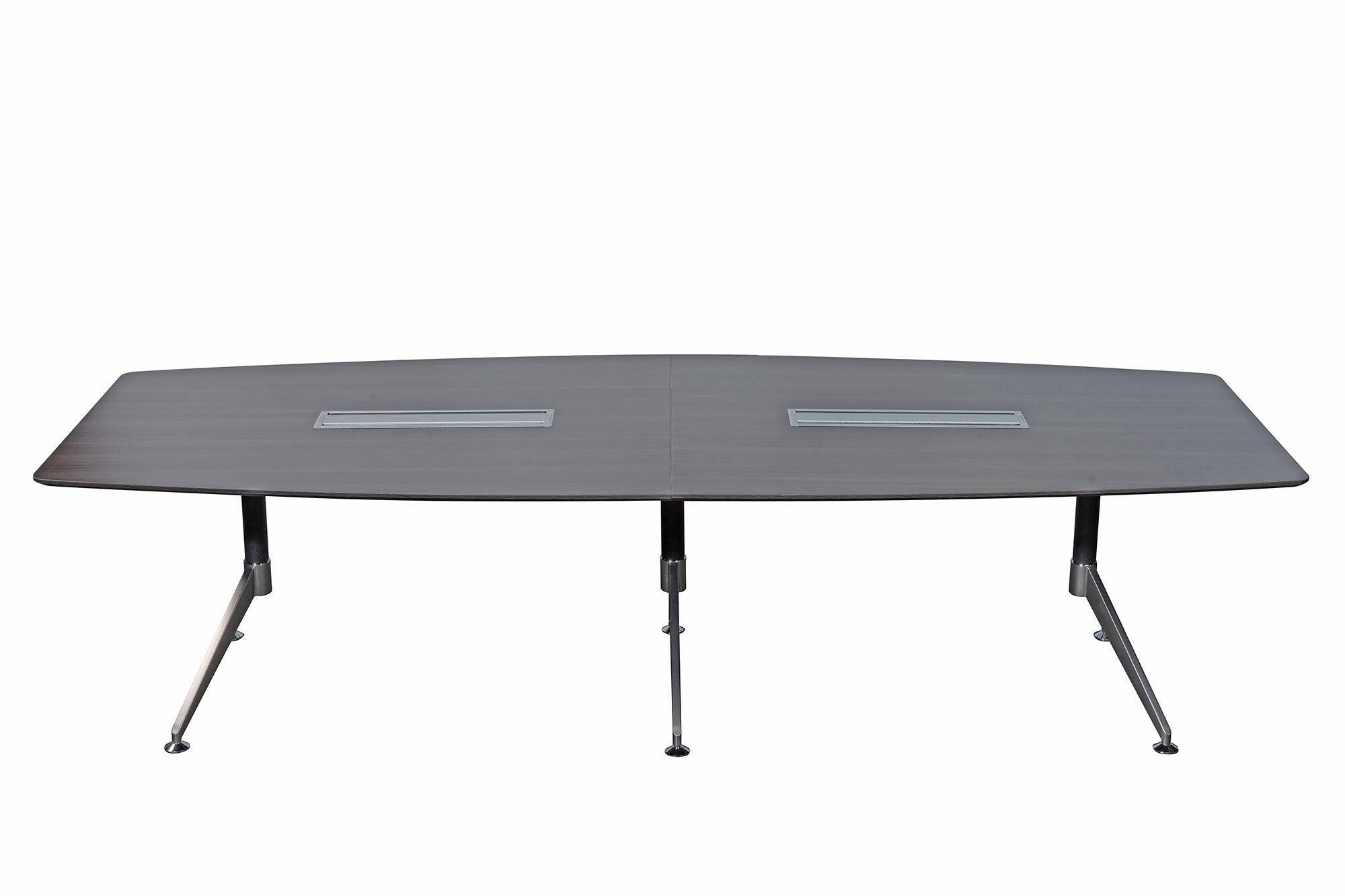 Air 3.0m Conference Table with Dual Comms Box - Anthracite