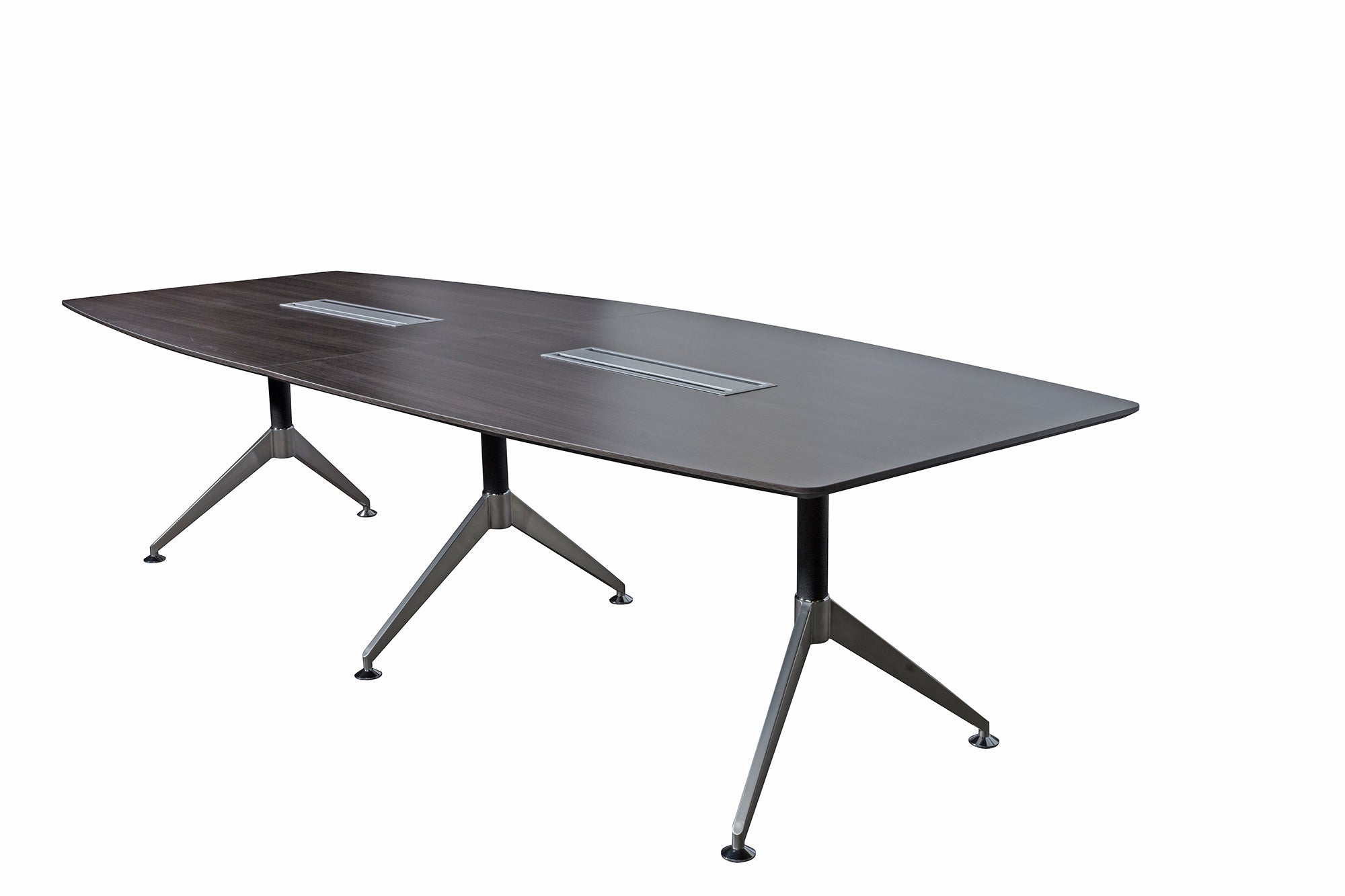 Air 3.0m Conference Table with Dual Comms Box - Anthracite
