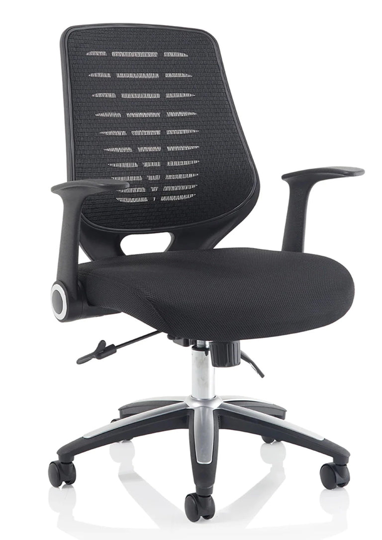 relay operator office chair black