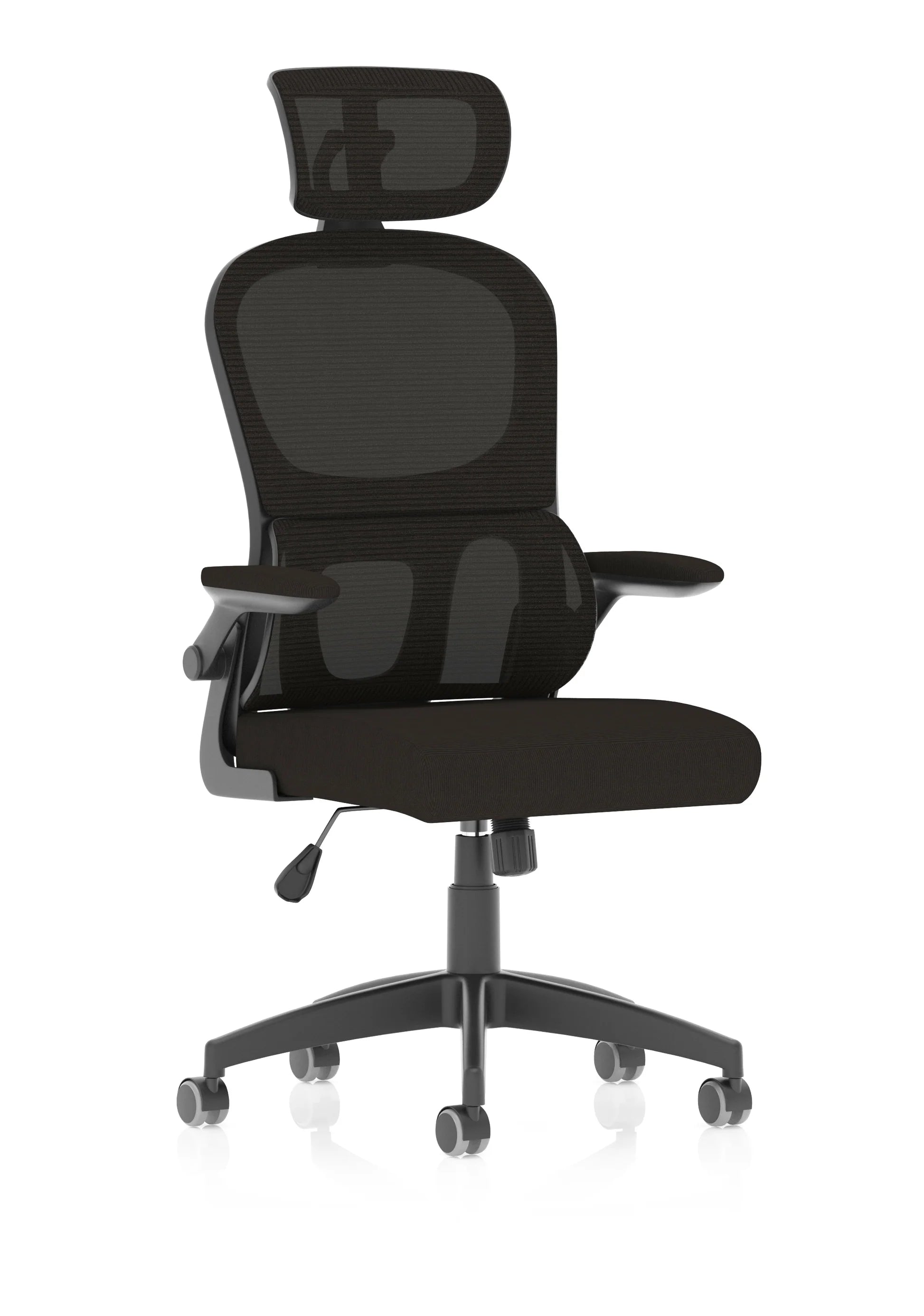 Iris Task Operator Mesh Back Fabric Seat With Headrest DY